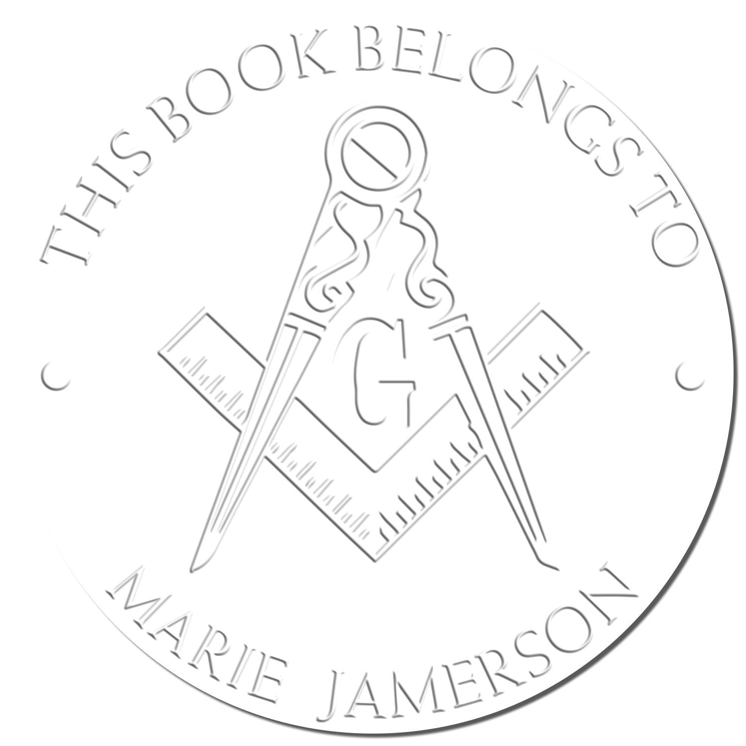Soft Mysterious Masons Personalized Library Seal Press