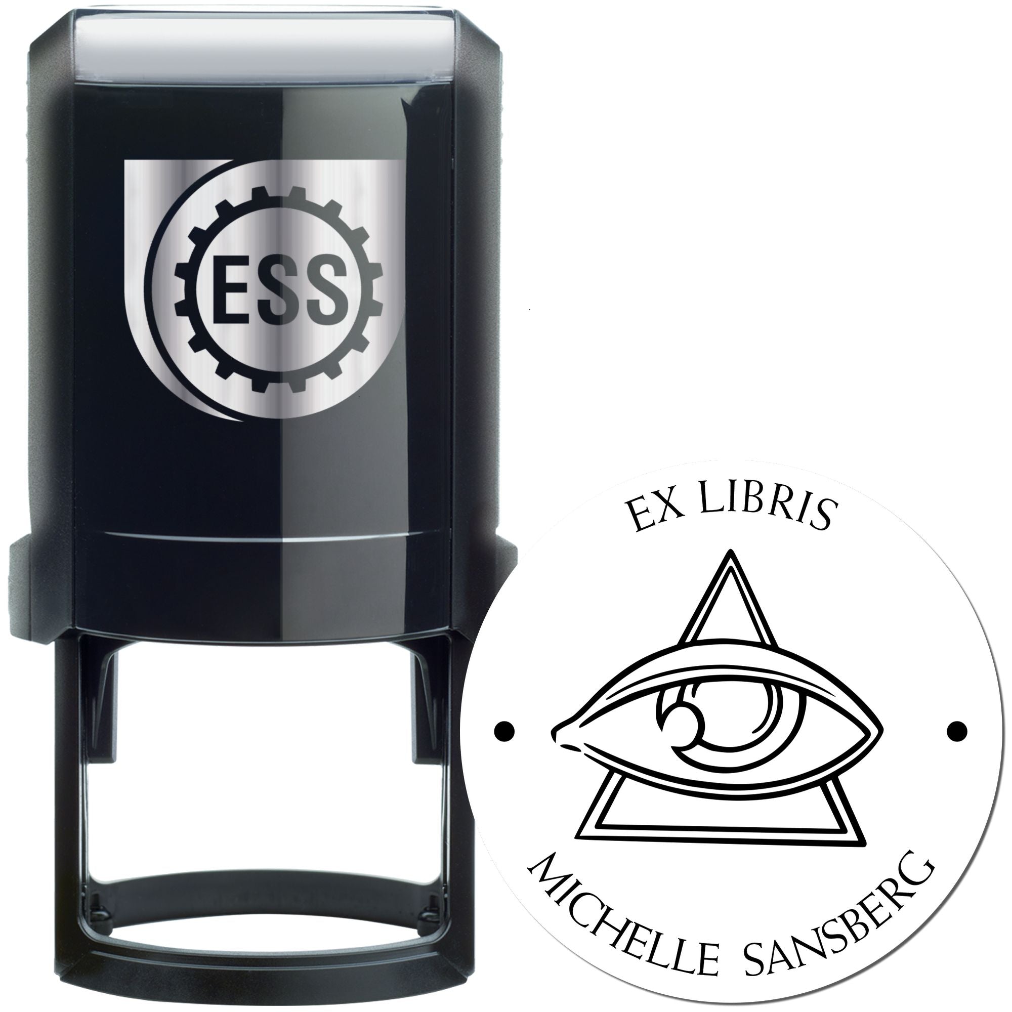 Self-Inking Sacred Masons Personalized Book Property Stamp - Engineer Seal Stamps