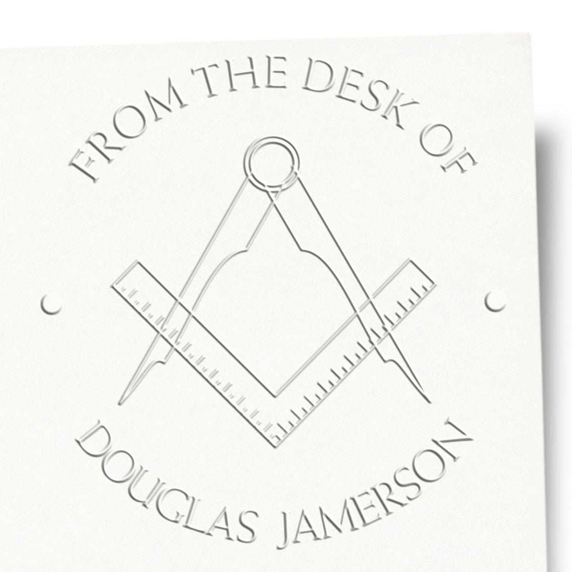 Desk Hidden Masons Personalized Name Embossing Stamp - Engineer Seal Stamps