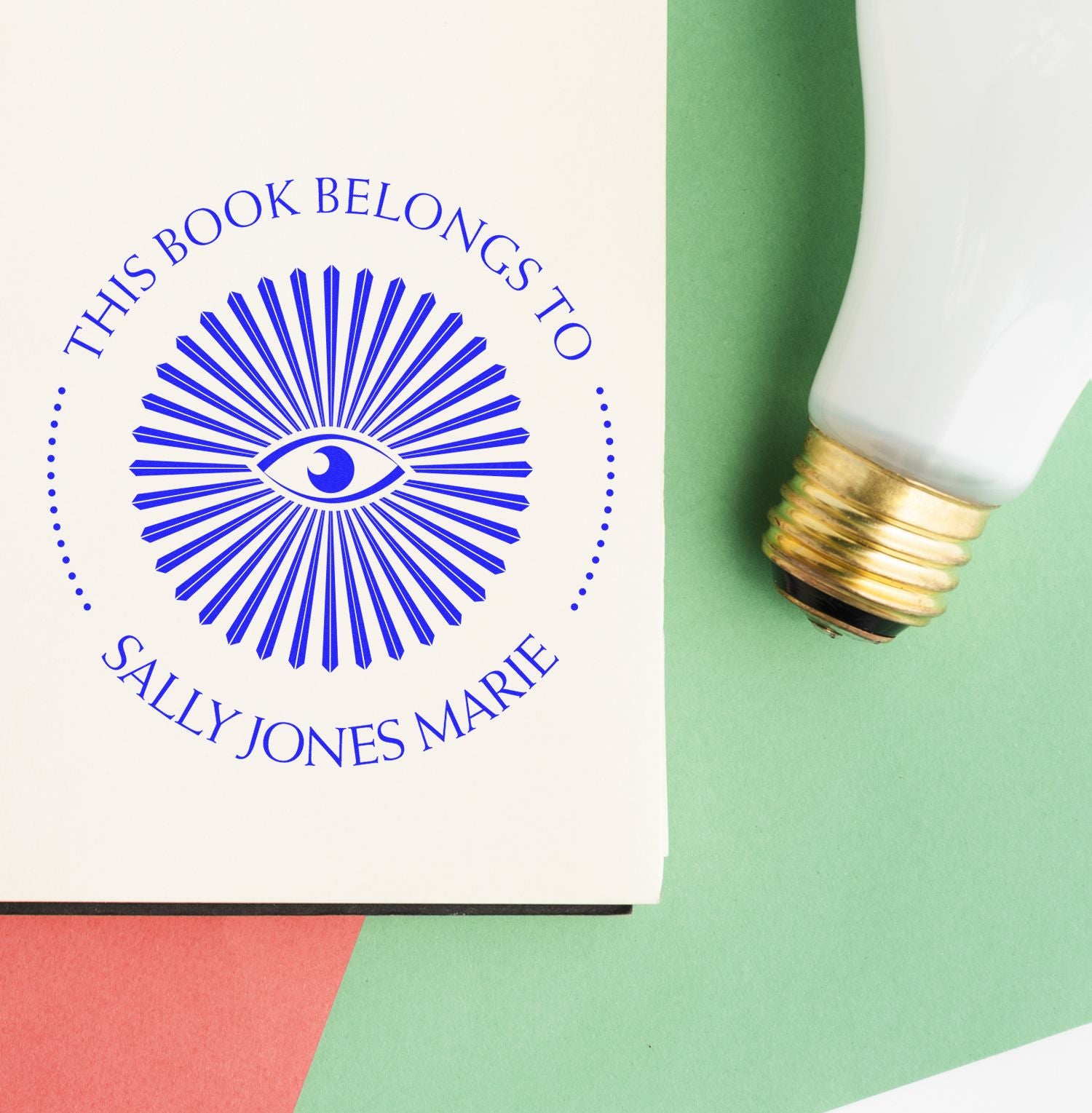 PSI Pre-Inked Enigmatic Masons Personalized My Library Stamp - Engineer Seal Stamps