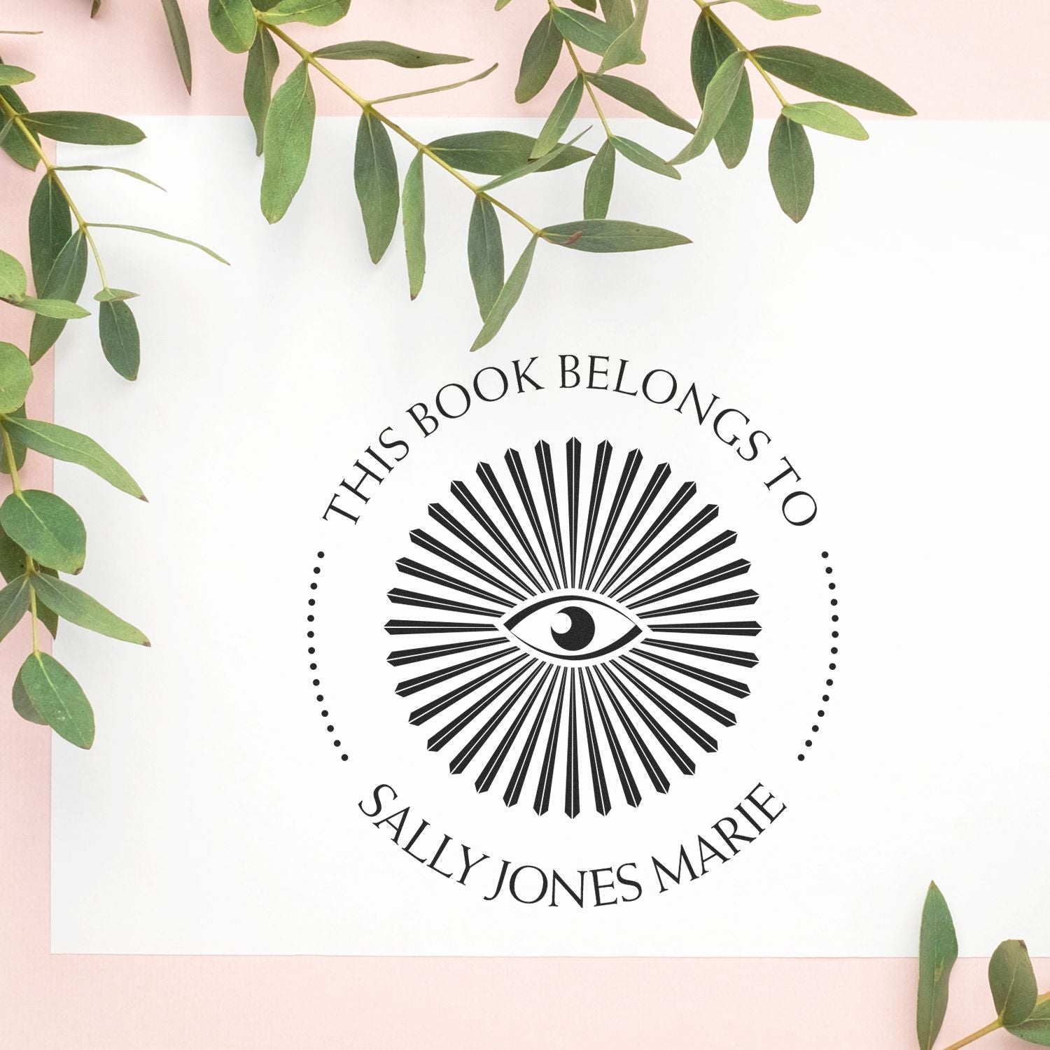 Pre-Inked Illuminating Masons Personalized Read It Love It Return It Stamper - Engineer Seal Stamps