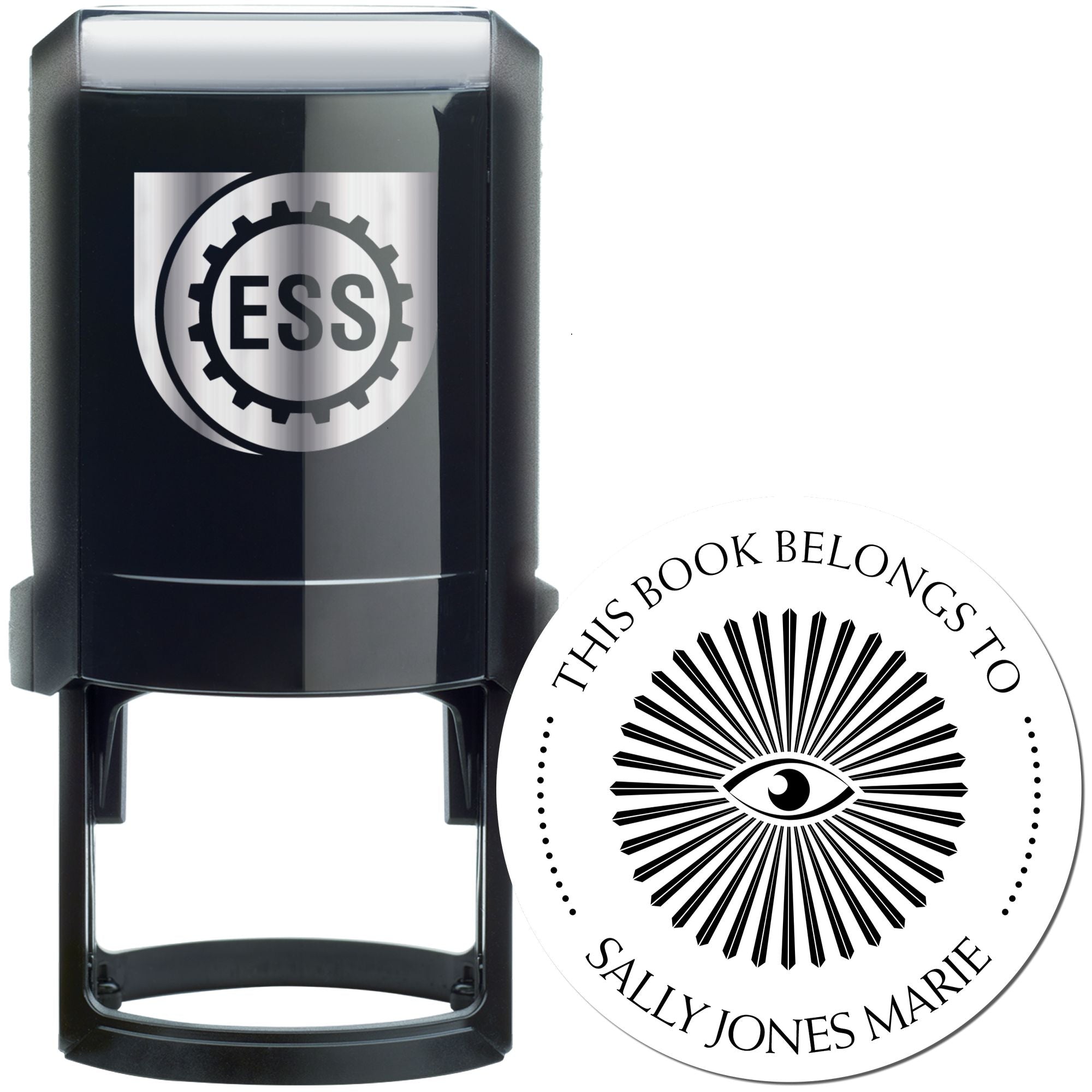 Self-Inking Illuminating Masons Personalized Bookplate Stamper - Engineer Seal Stamps