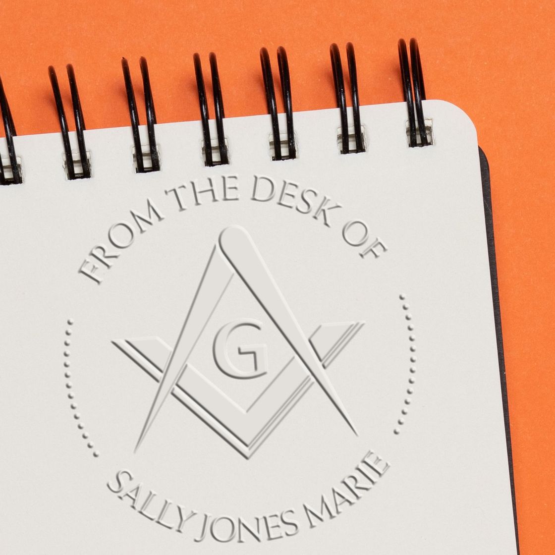 Desk Fraternal Masons Personalized Name Inscription Embossed Stamp - Engineer Seal Stamps