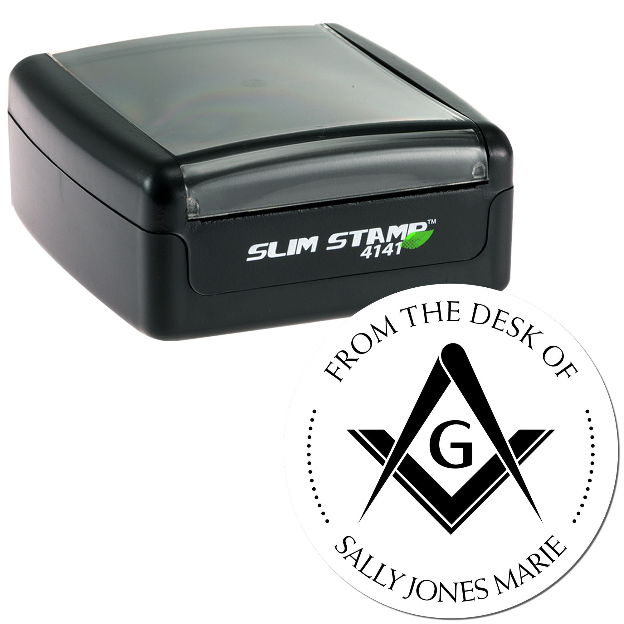 Pre-Inked Fraternal Masons Personalized Reader Stamp - Engineer Seal Stamps