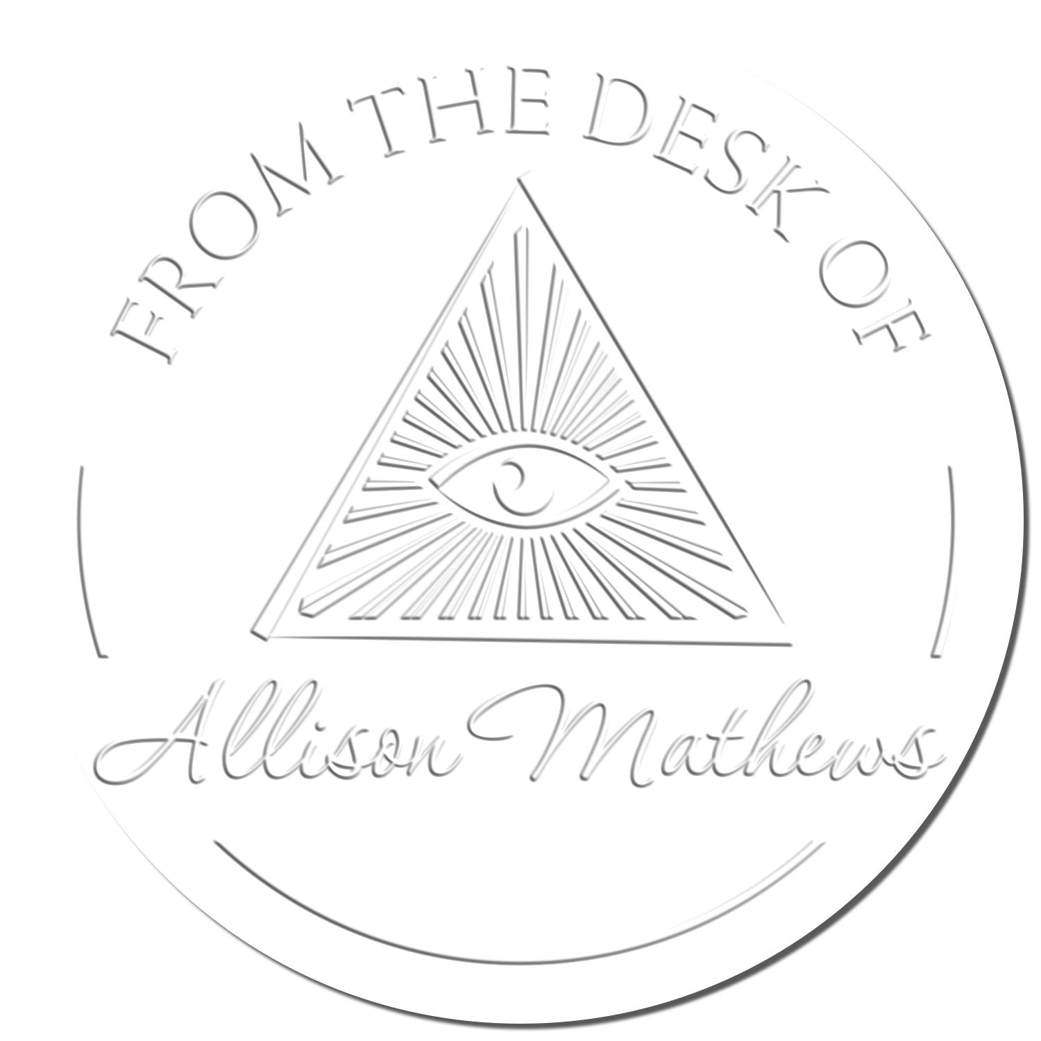 Desk Spiritual Masons Personalized Name Inscription Embosser - Engineer Seal Stamps