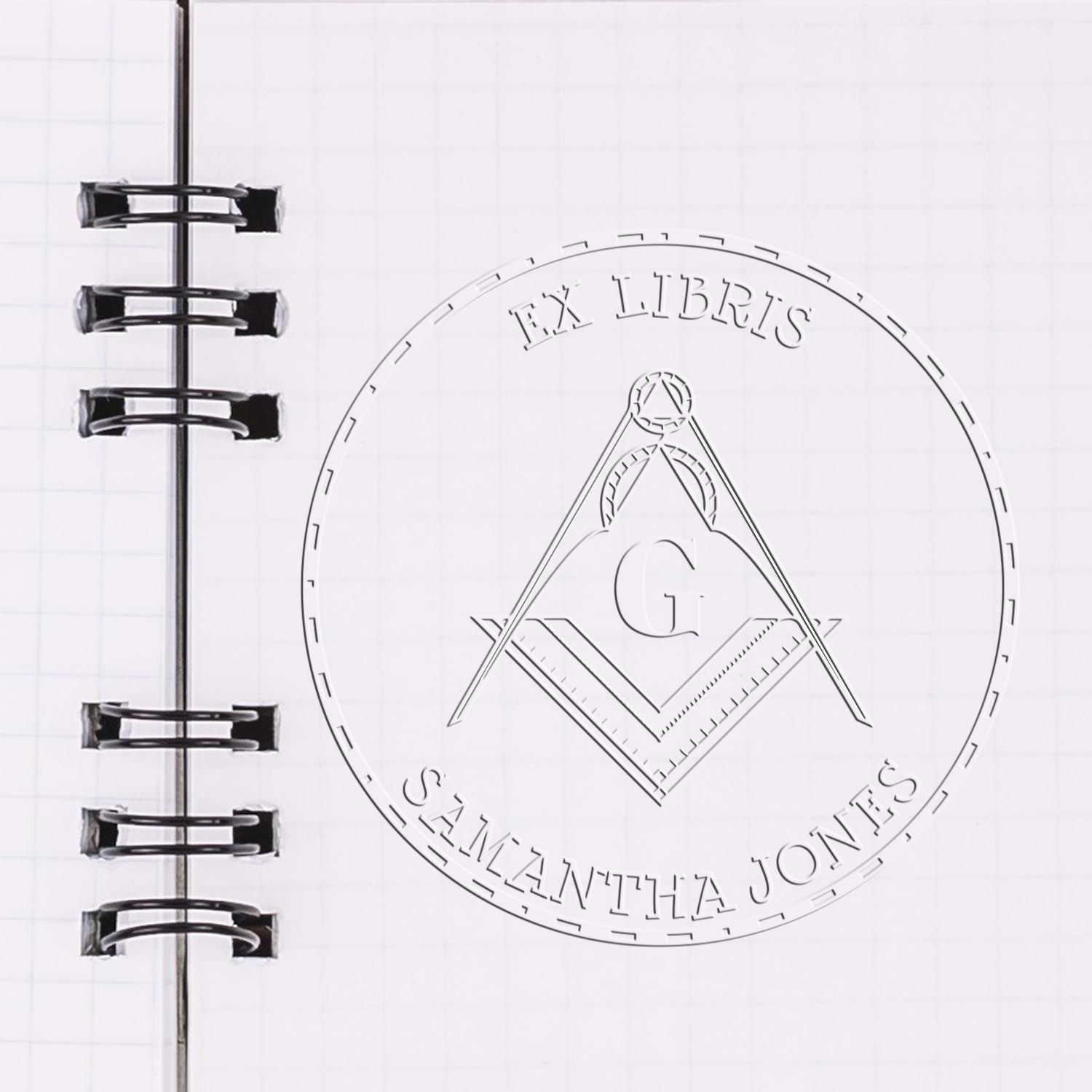 Hybrid Venerable Masons Personalized Love It Paper Embosser - Engineer Seal Stamps