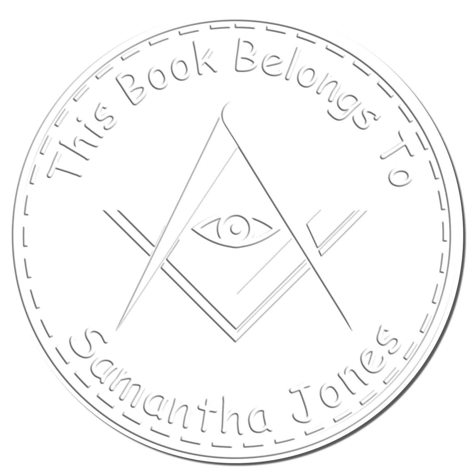 Hybrid Reflective Masons Personalized My Library Embosser - Engineer Seal Stamps