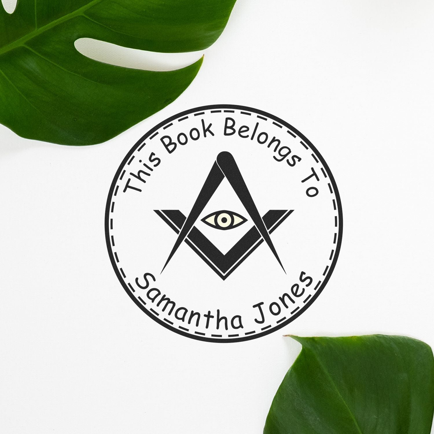 Pre-Inked Reflective Masons Customized Belongs To Stamper - Engineer Seal Stamps