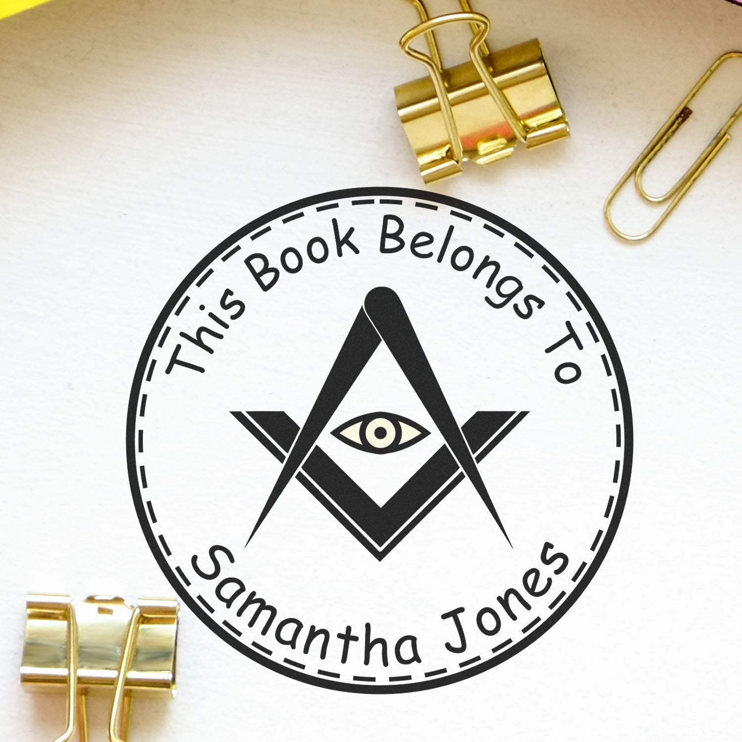 Pre-Inked Reflective Masons Customized Belongs To Stamper - Engineer Seal Stamps