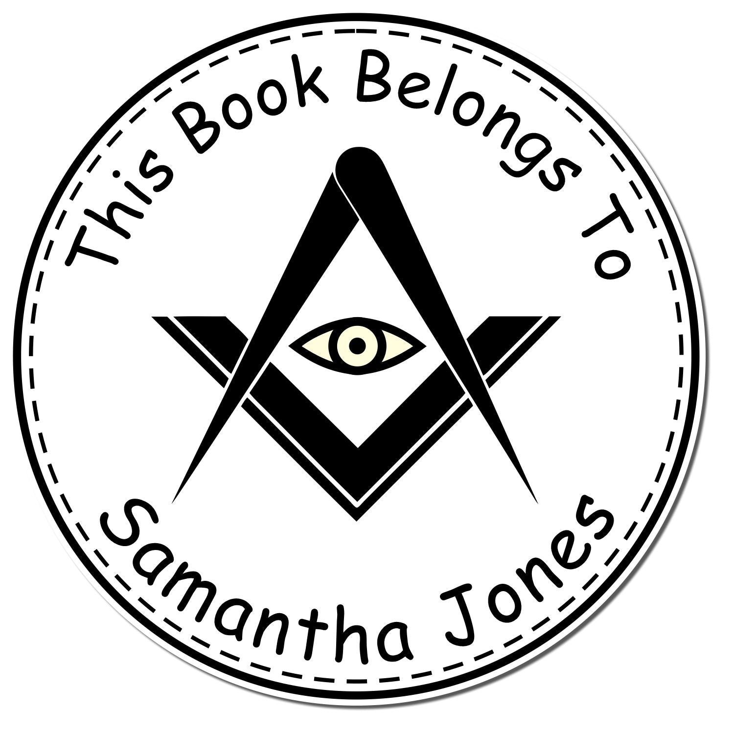 Pre-Inked Reflective Masons Customized Belongs To Stamper - Engineer Seal Stamps