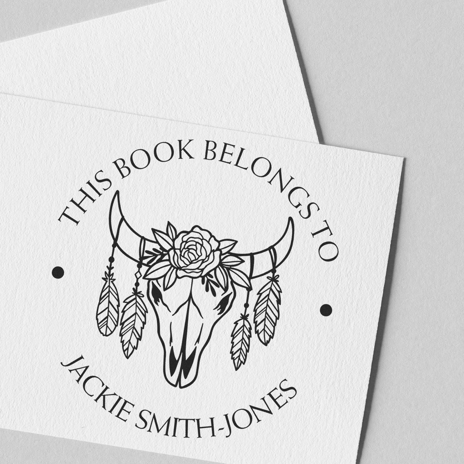 Pre-Inked Western Wonders My Library Stamp - Engineer Seal Stamps