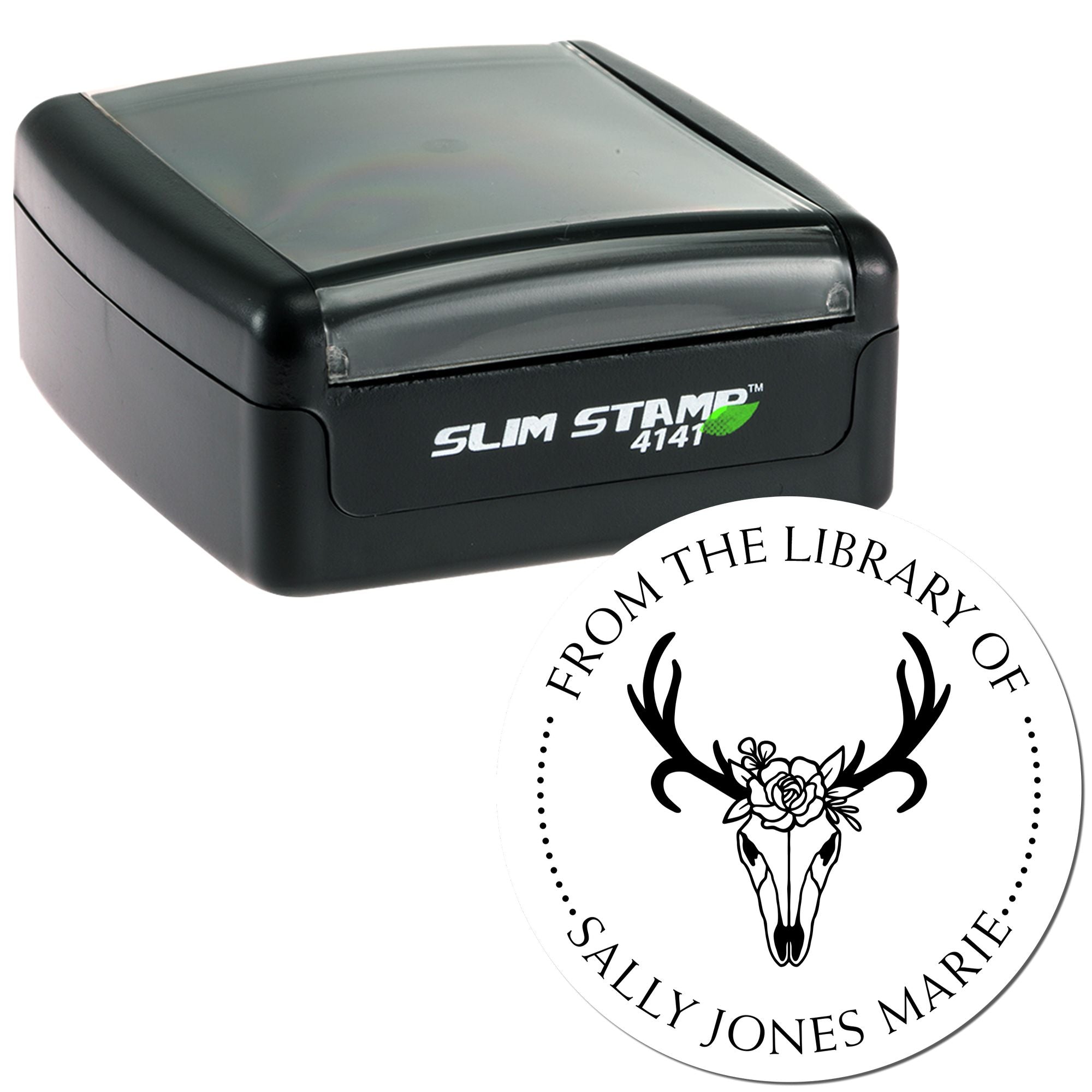 Pre-Inked Beloved Deer Name Inscription Stamp - Engineer Seal Stamps