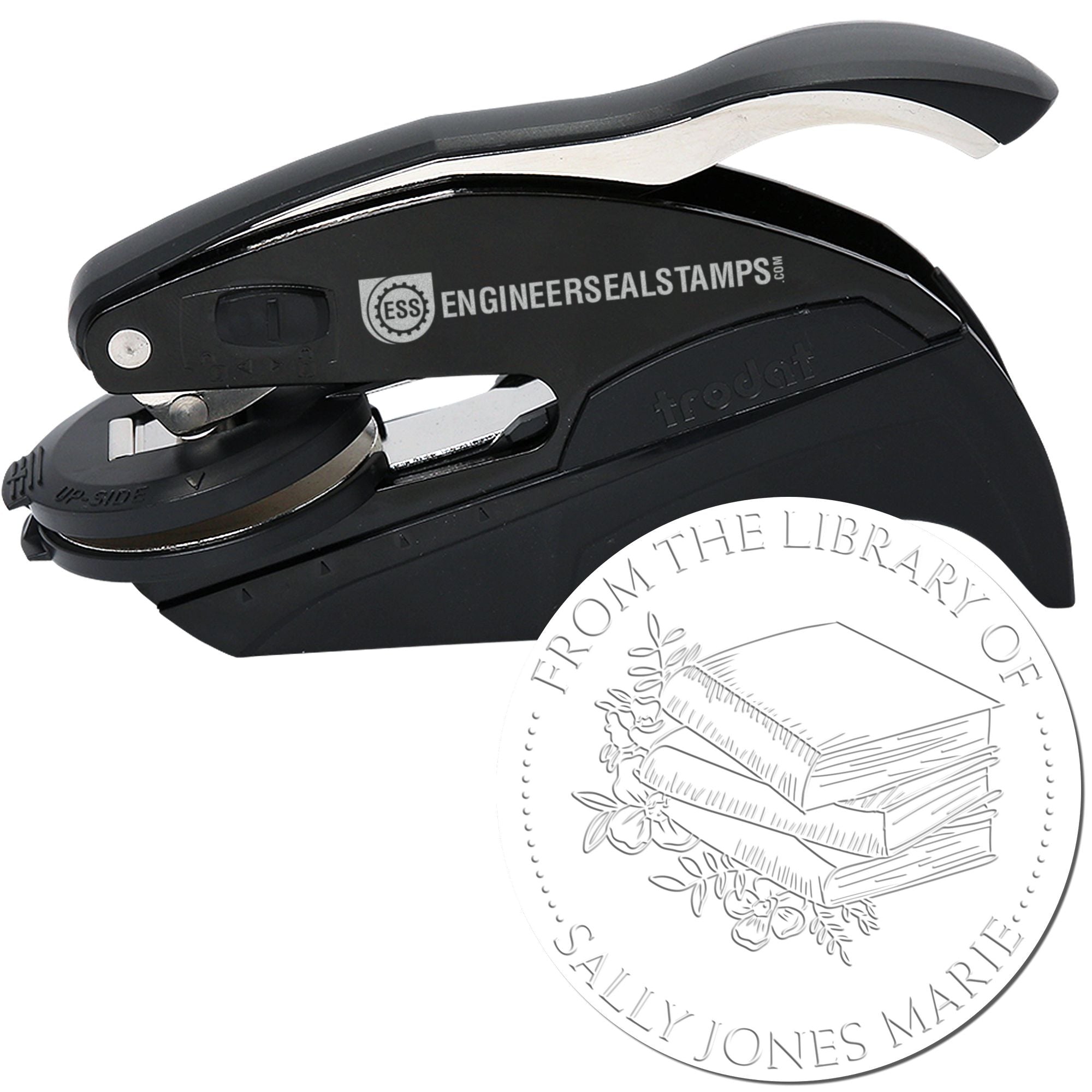 Hybrid Thoughtful Classroom Personalized Library Name Embossing Seal - Engineer Seal Stamps