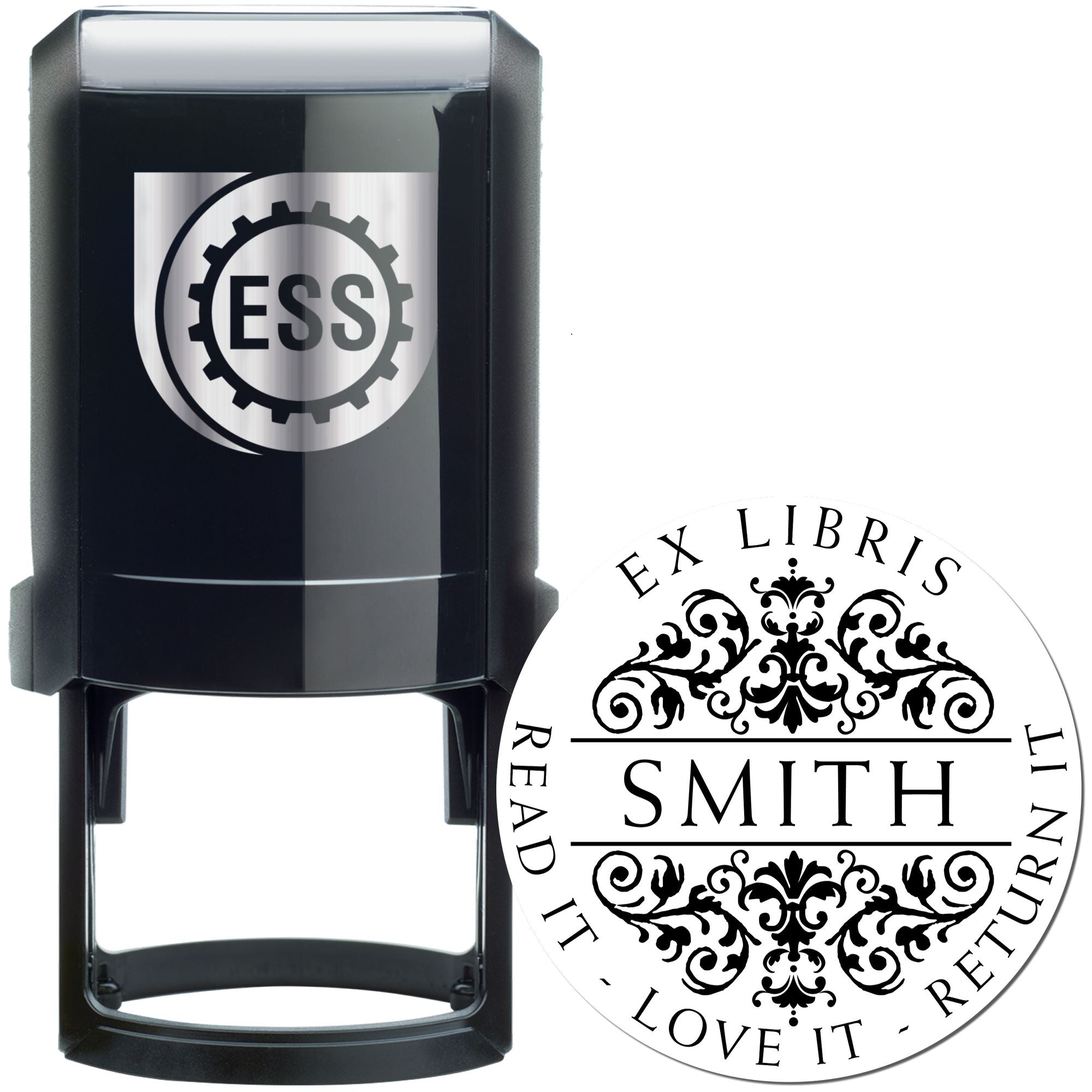 Self-Inking Royally Named Custom Book Name Stamp - Engineer Seal Stamps