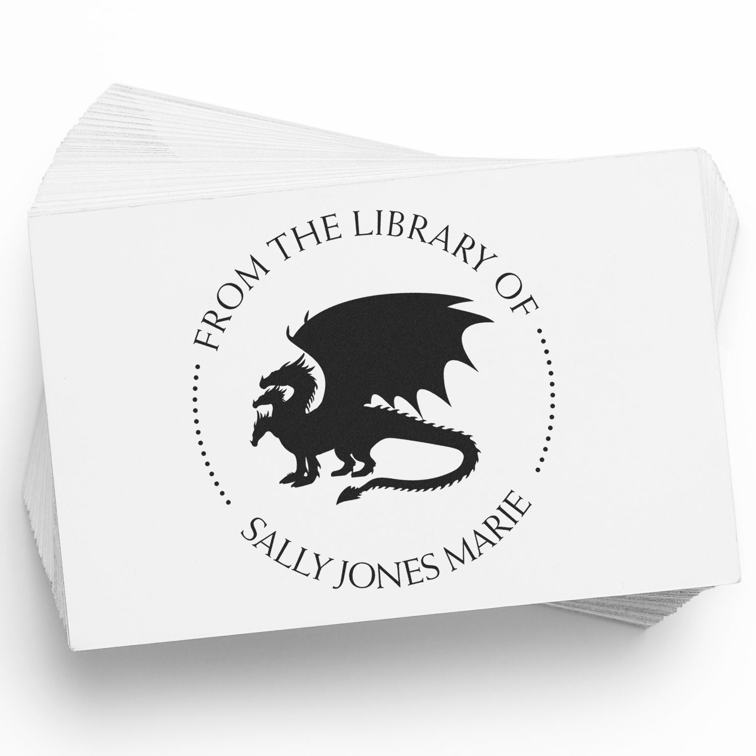 Self-Inking Mythical Dragon Custom Read It Love It Stamper - Engineer Seal Stamps