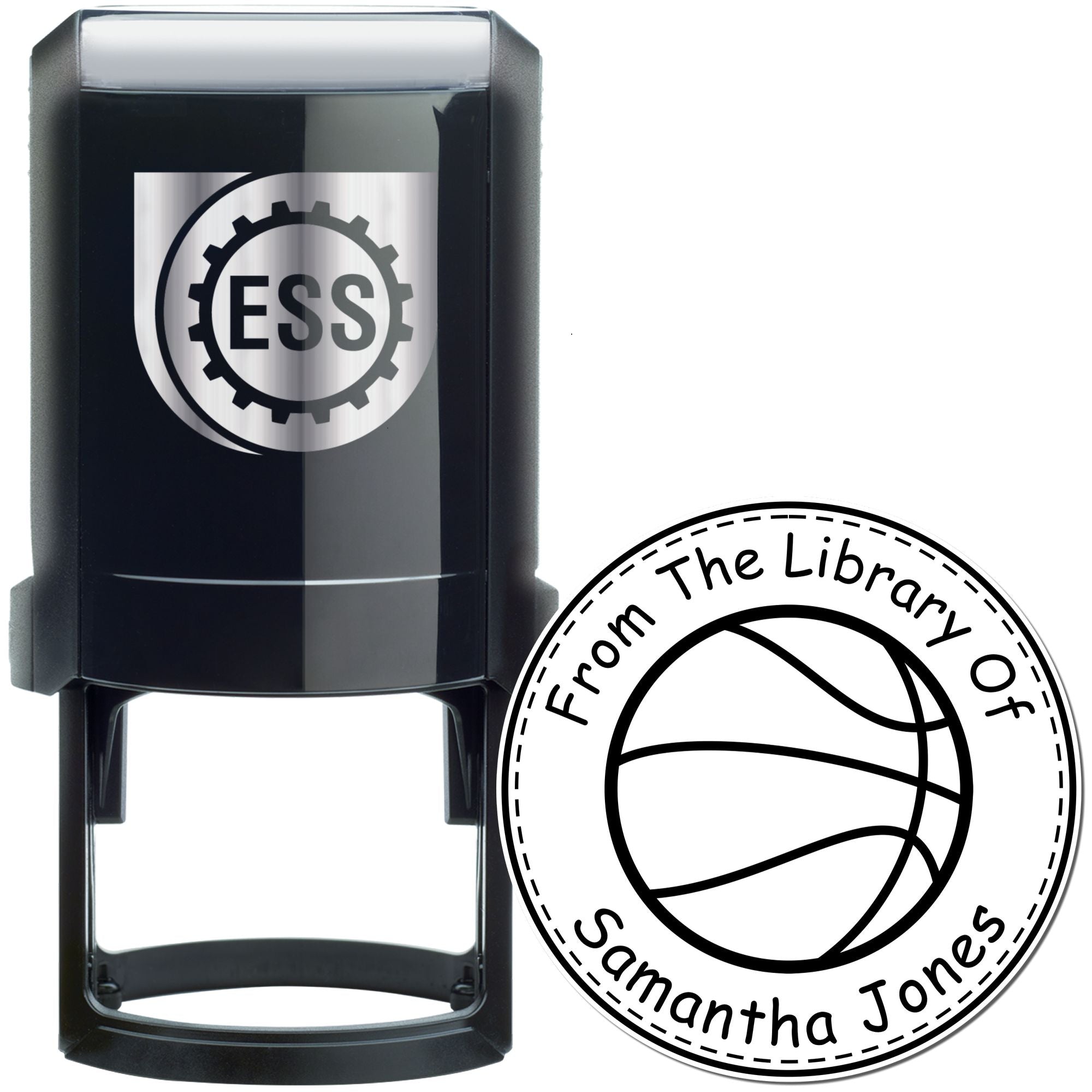 Self-Inking Competitive Basketball Personalized This Book Belongs To Stamp - Engineer Seal Stamps