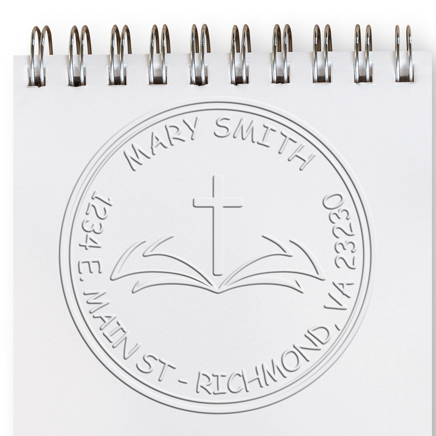 Soft Renowned Cross Home Embossed Stamp