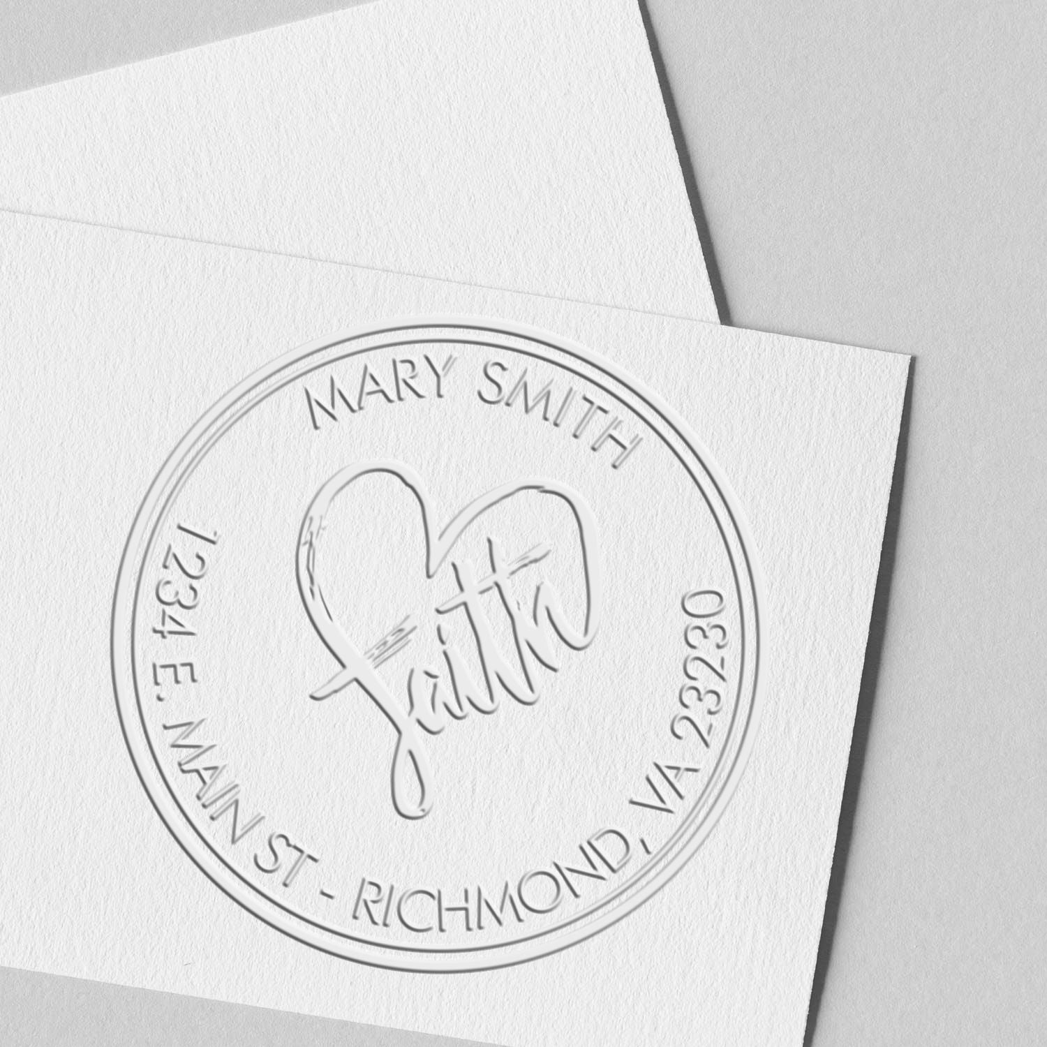 Desk Timeless Faith Custom Made Return Address Embossing Stamp - Engineer Seal Stamps