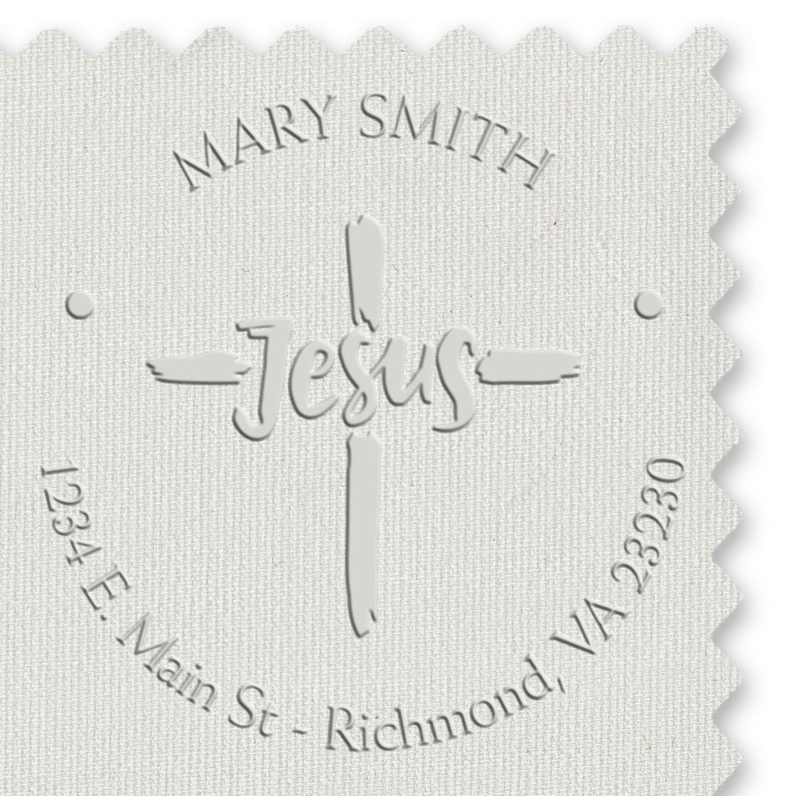 Soft Lovely Cross Home Embossing Seal