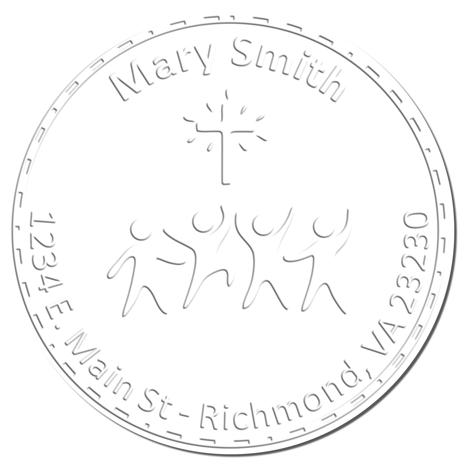 Desk Spiritual Faith Custom Made Home Address Seal Press - Engineer Seal Stamps