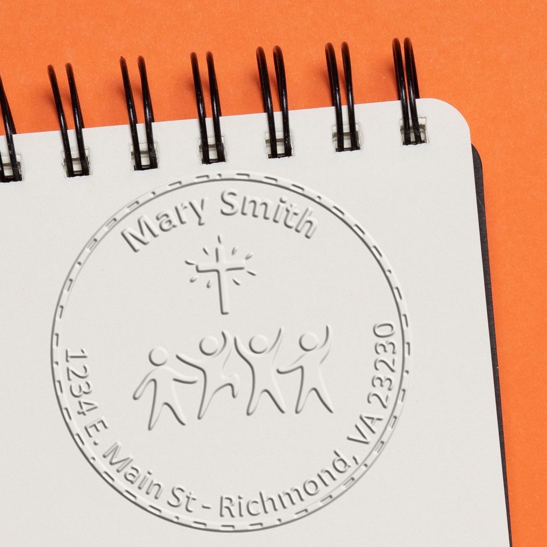 Desk Spiritual Faith Custom Made Home Address Seal Press - Engineer Seal Stamps