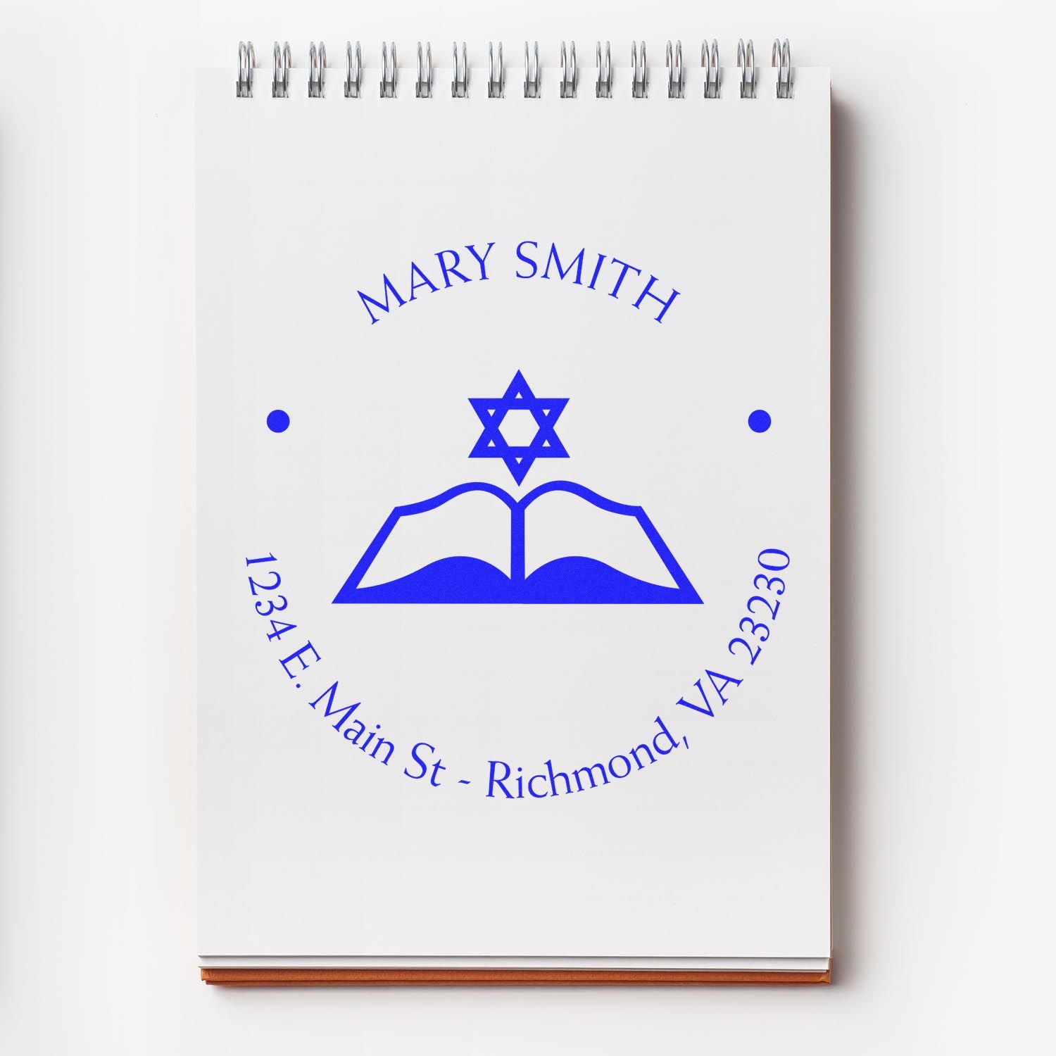 Wood Handle Spiritual Words Made To Order Address Stamp