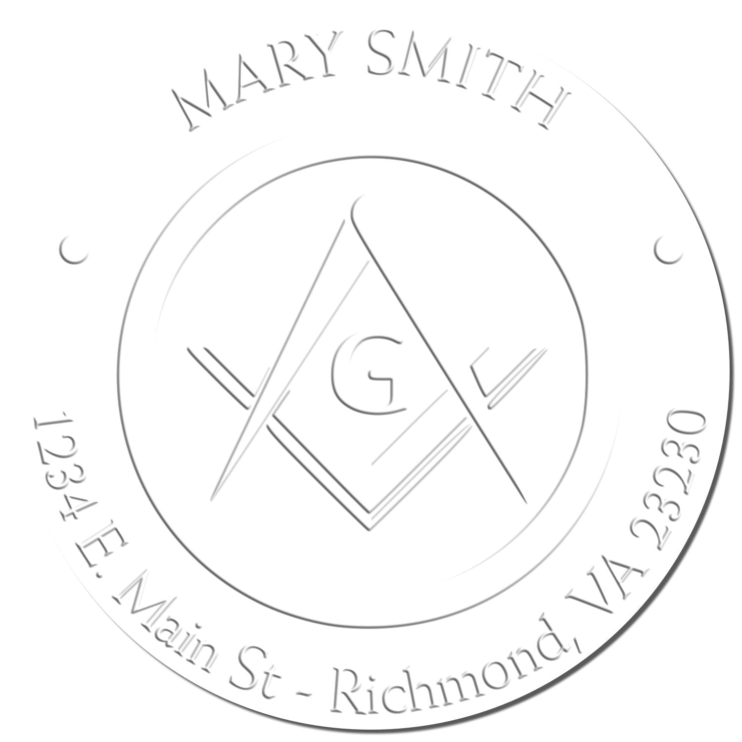 Hybrid Strong Masons Personalized Home Embossed Stamp - Engineer Seal Stamps