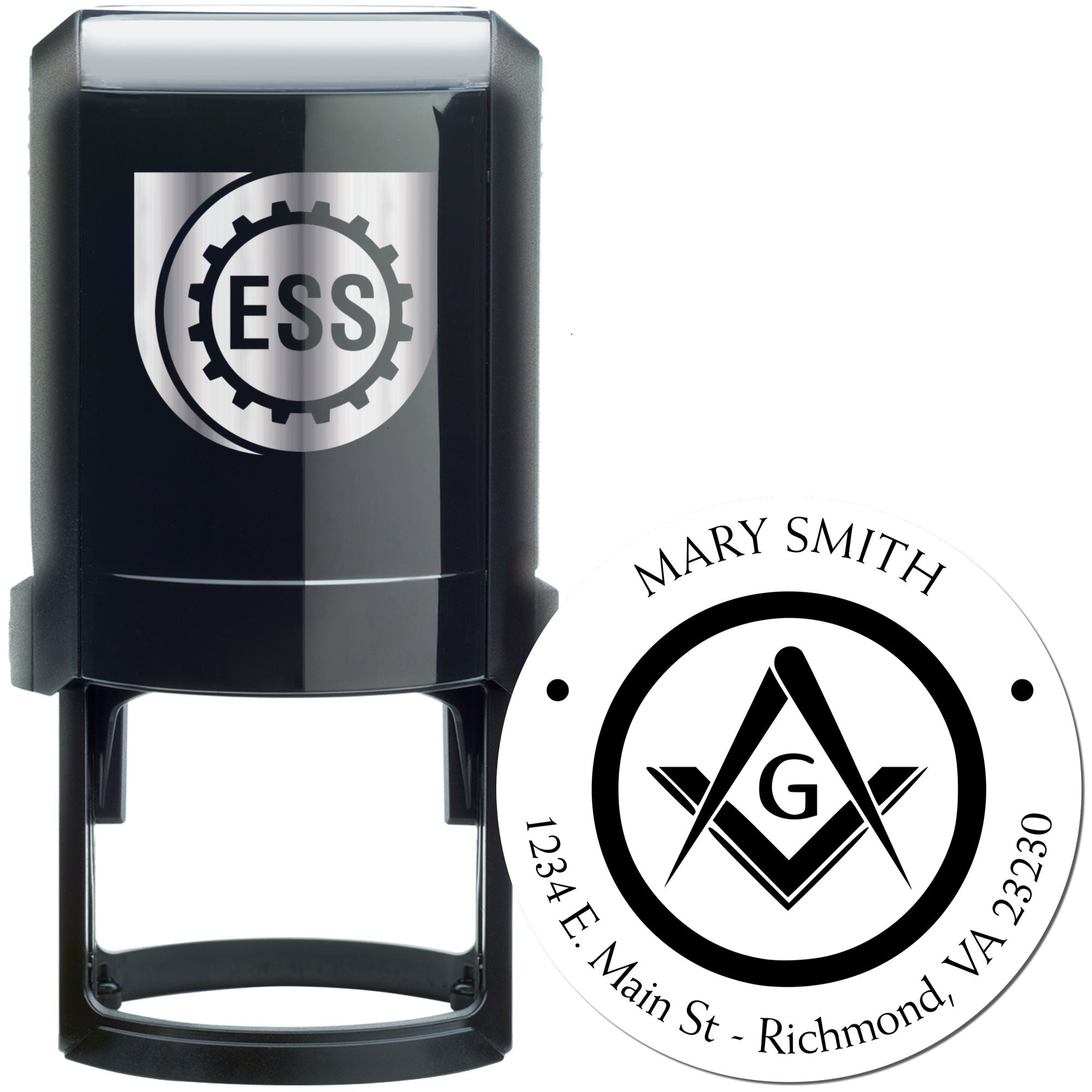 Self-Inking Strong Masons Custom Made Mail Stamp - Engineer Seal Stamps