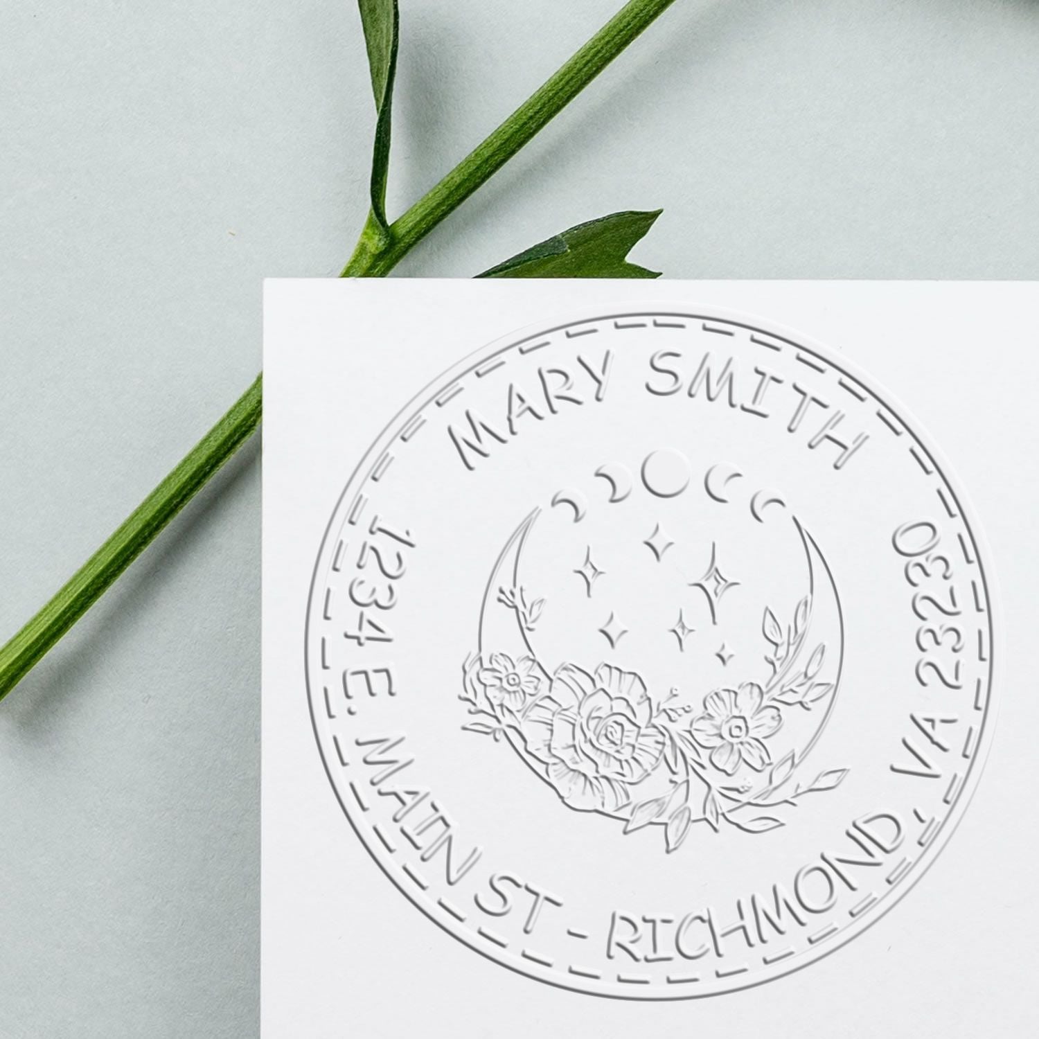 Desk Spiritual Sky Custom Made Name And Address Embossing Seal - Engineer Seal Stamps