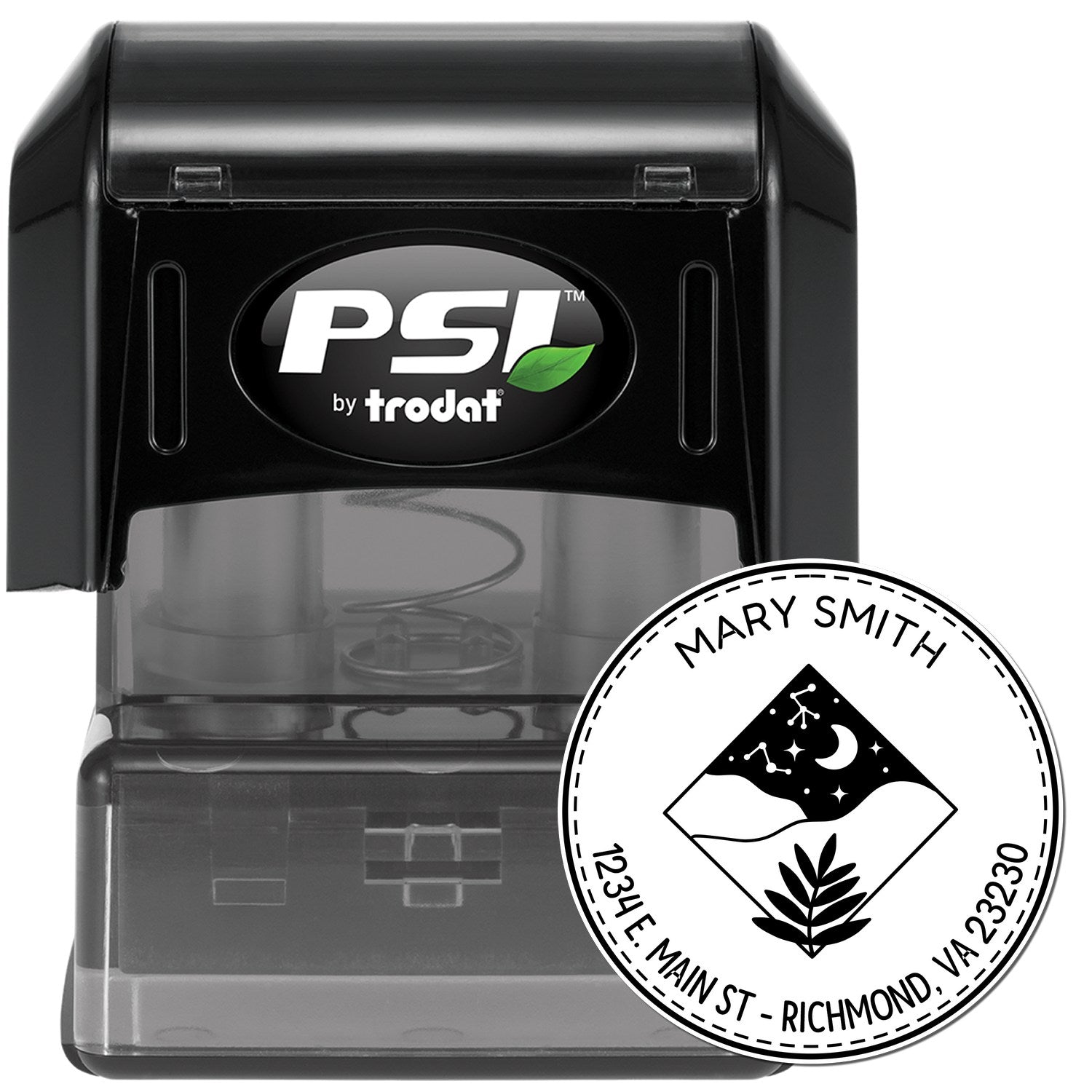 PSI Pre-Inked Secretive Sky Custom New Home Stamper - Engineer Seal Stamps