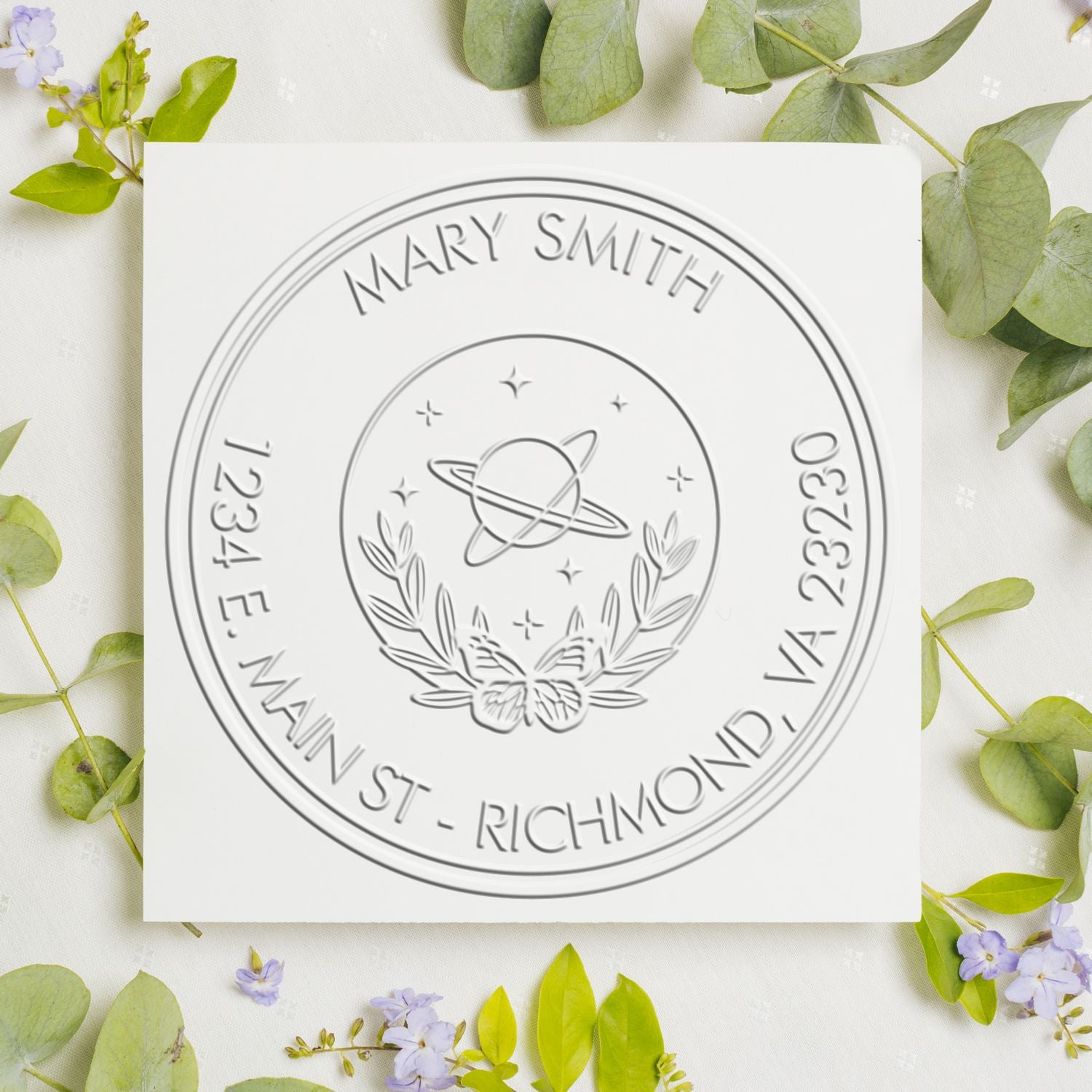 Hybrid Symbolic Solar Custom Made Mail Embossing Seal - Engineer Seal Stamps