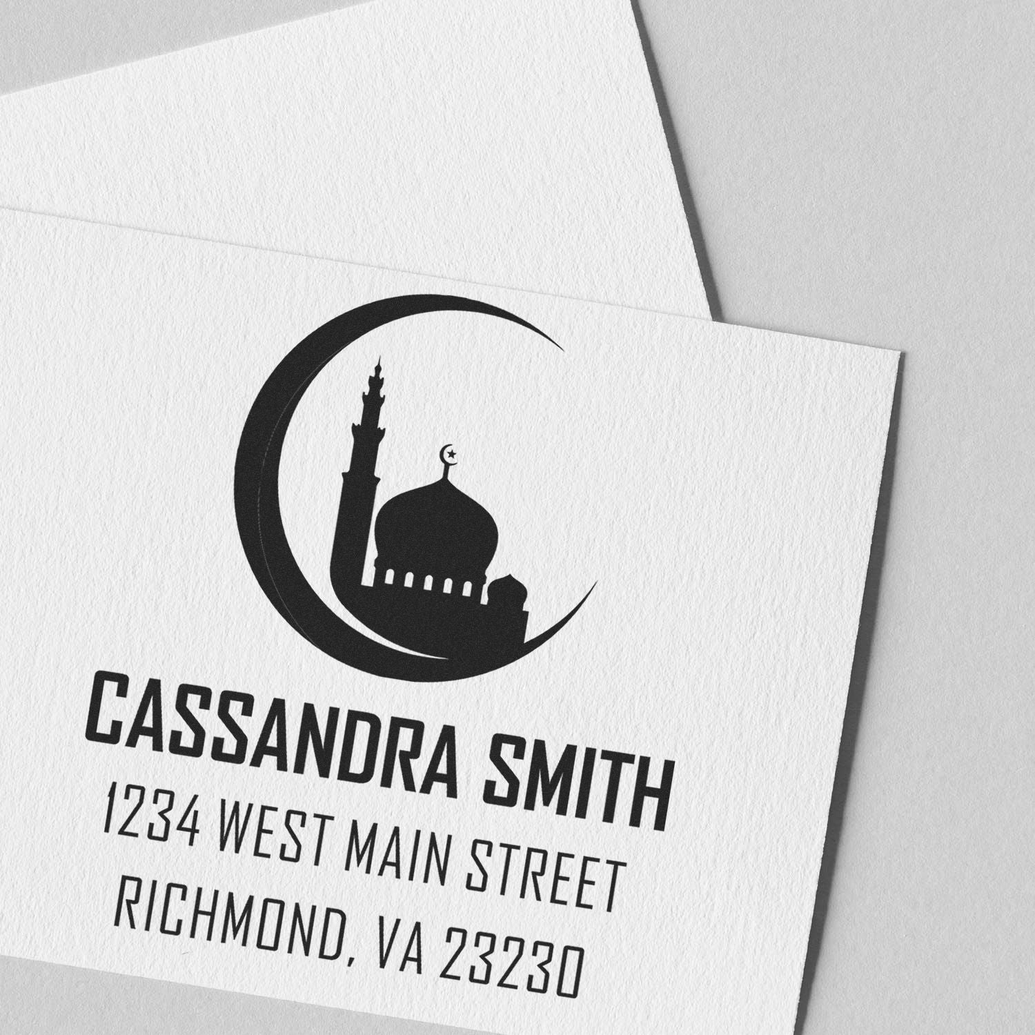 Holy Crescent Customized Address Stamp - Engineer Seal Stamps