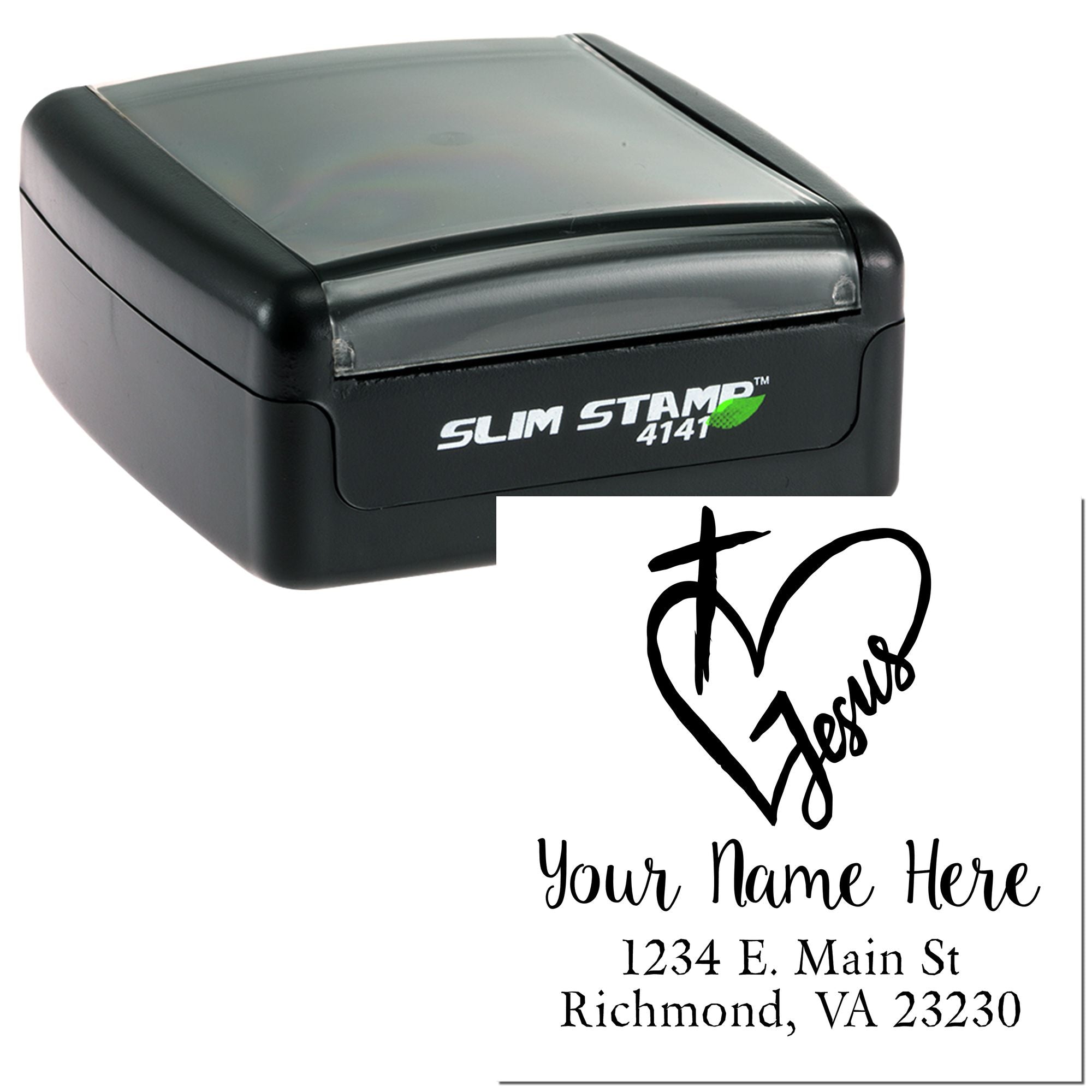 Jesus Loves You Christian Envelope Stamp Self-Inking - Engineer Seal Stamps