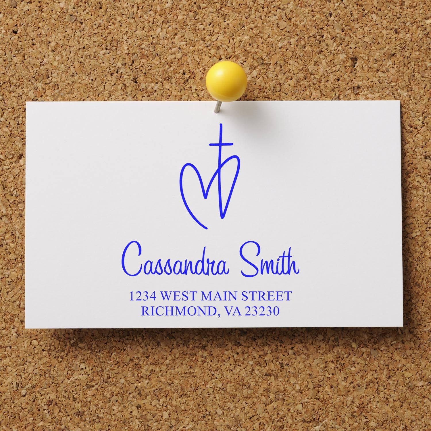 Sacred Faith Christian Customized Mailing Stamper Self-Inking - Engineer Seal Stamps