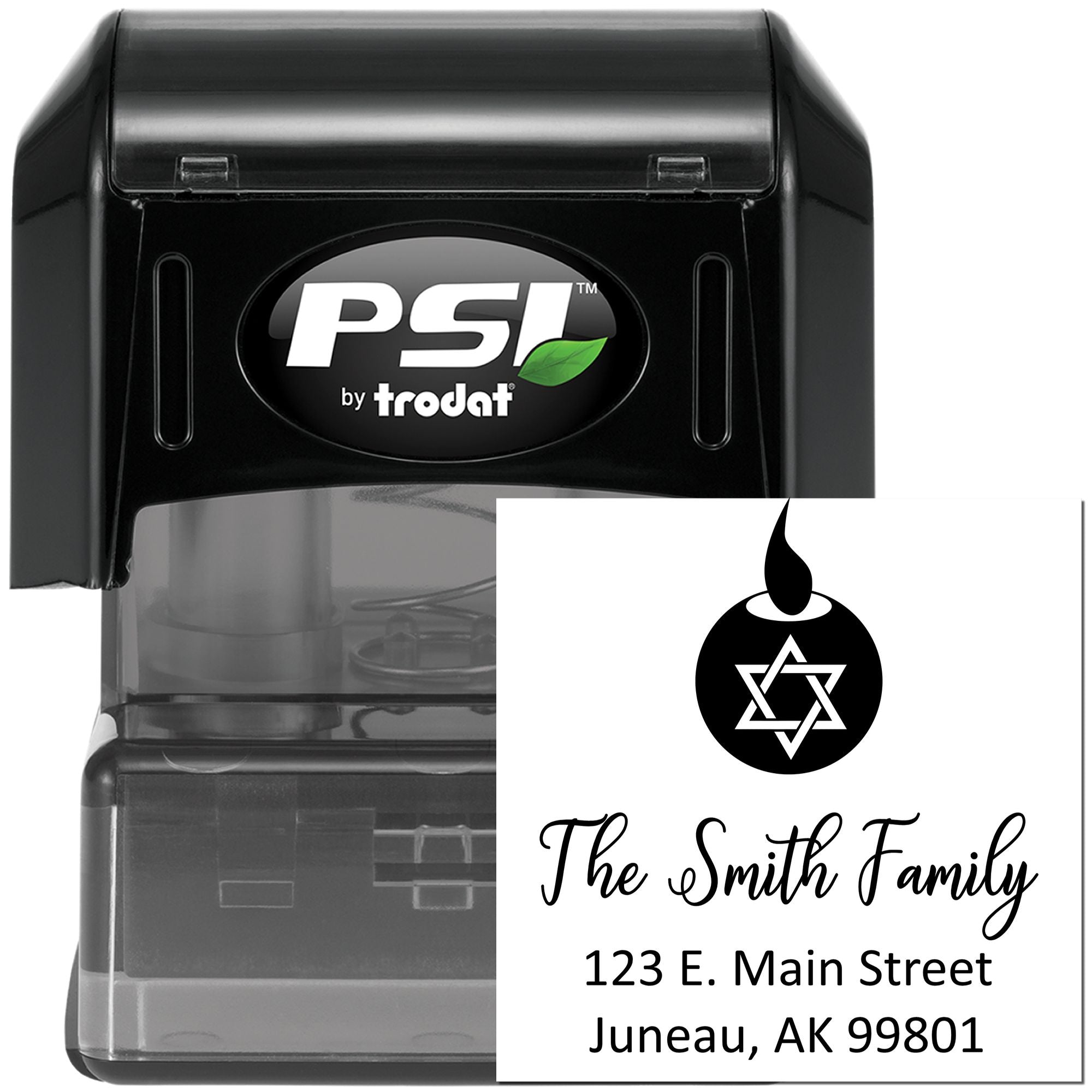 Jewish Precious Light Customized Return Address Stamp - Engineer Seal Stamps
