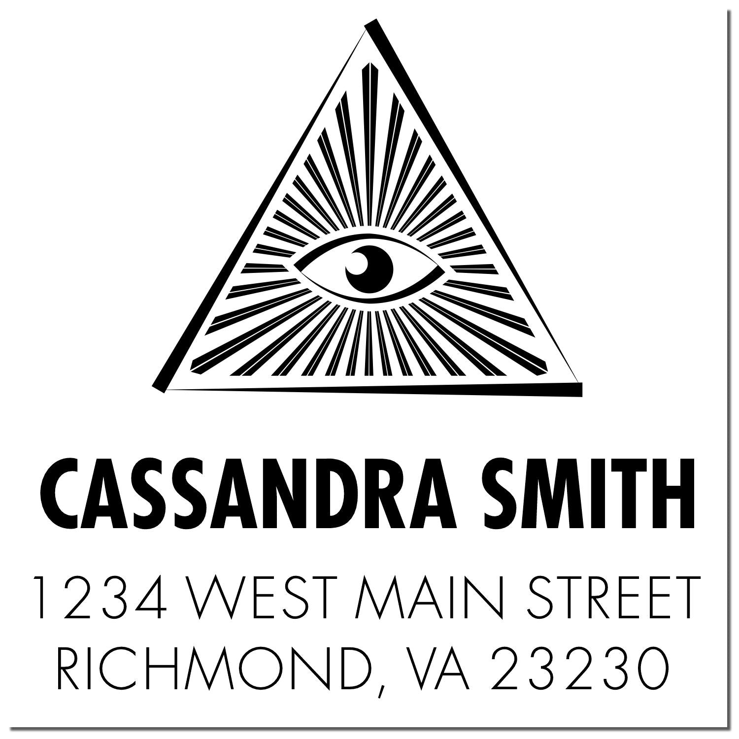 PSI Masonic Wondrous Masons Customized Return Address Stamper - Engineer Seal Stamps