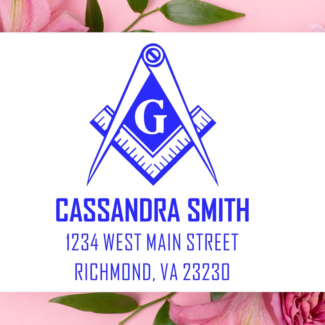 Intriguing Masons Name And Address Stamper - Engineer Seal Stamps