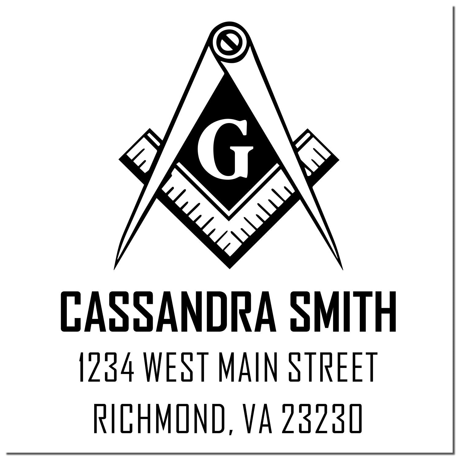 Intriguing Masons Name And Address Stamper - Engineer Seal Stamps