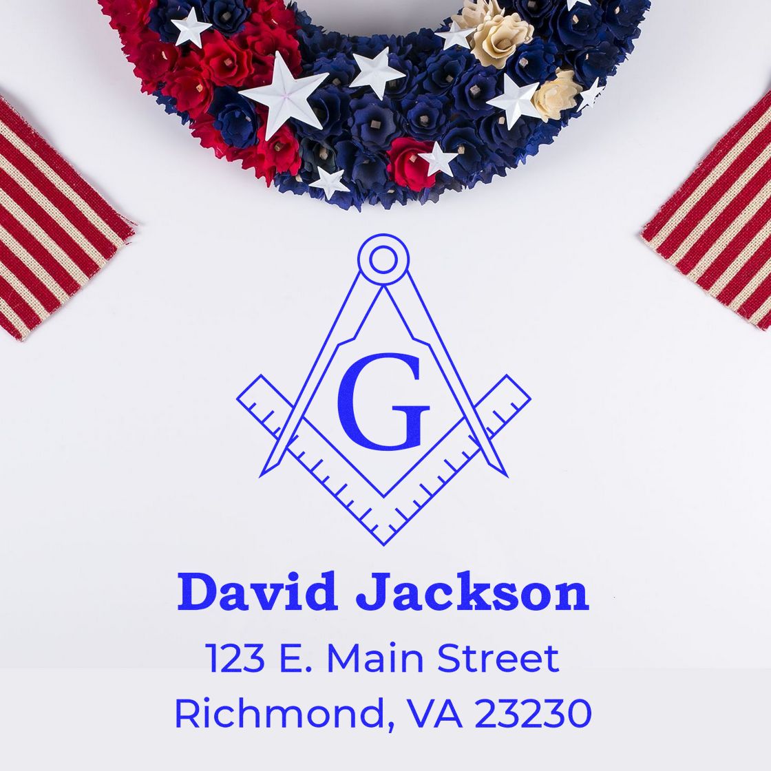 Ethereal Masons Return Address Stamp - Engineer Seal Stamps