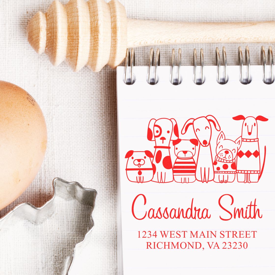 Portable Pooch Pack Address Stamper Pre-Inked - Engineer Seal Stamps