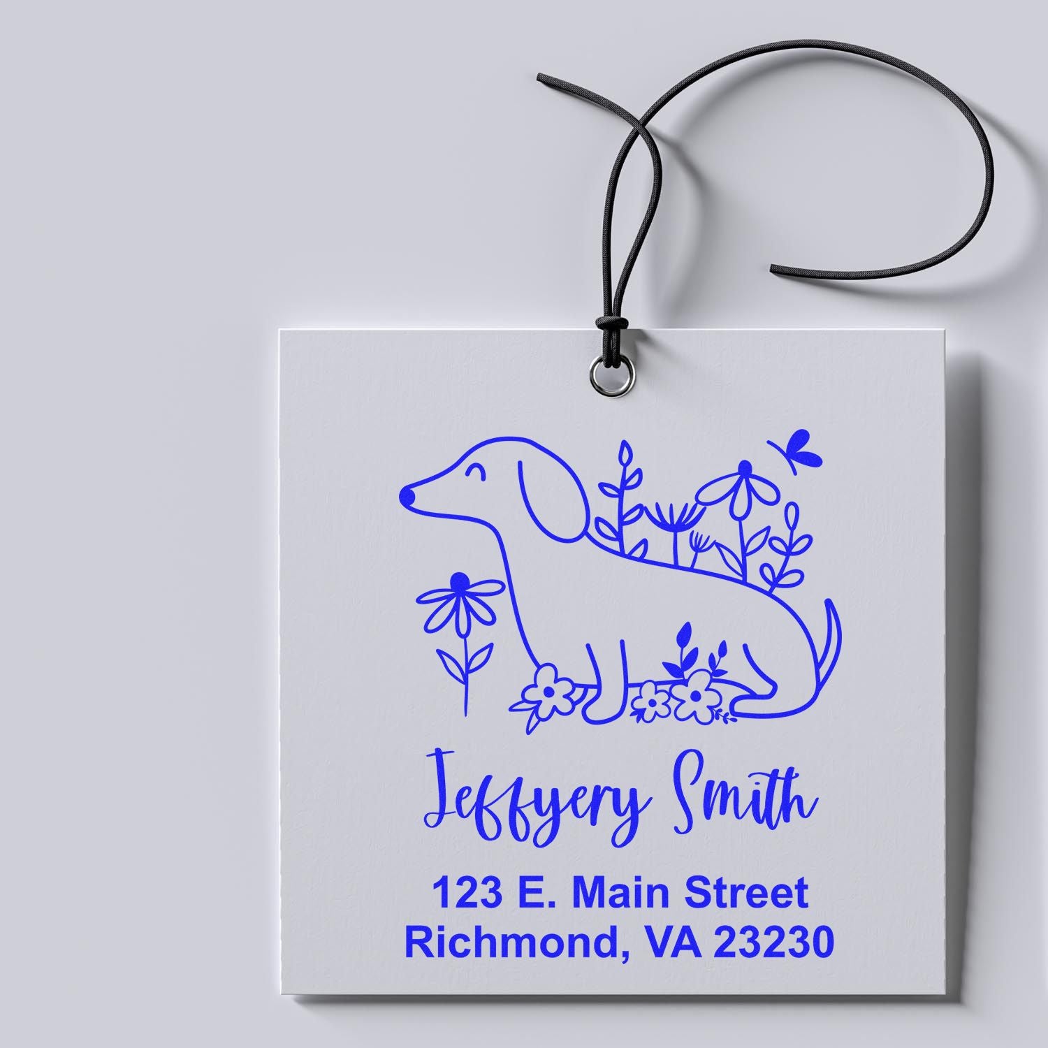 PSI Pre-Inked Whimsical Pets Darling Dachshund Mail Stamper - Engineer Seal Stamps