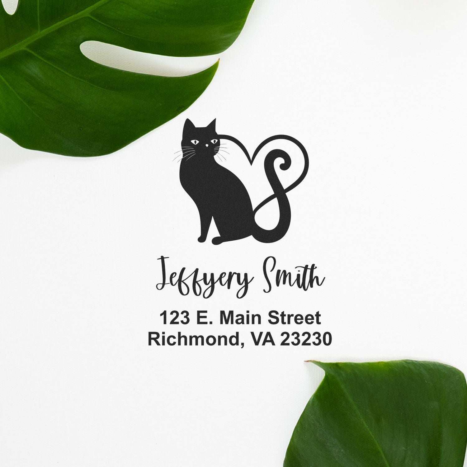 Purr-fect Love Personalized New Home Stamper