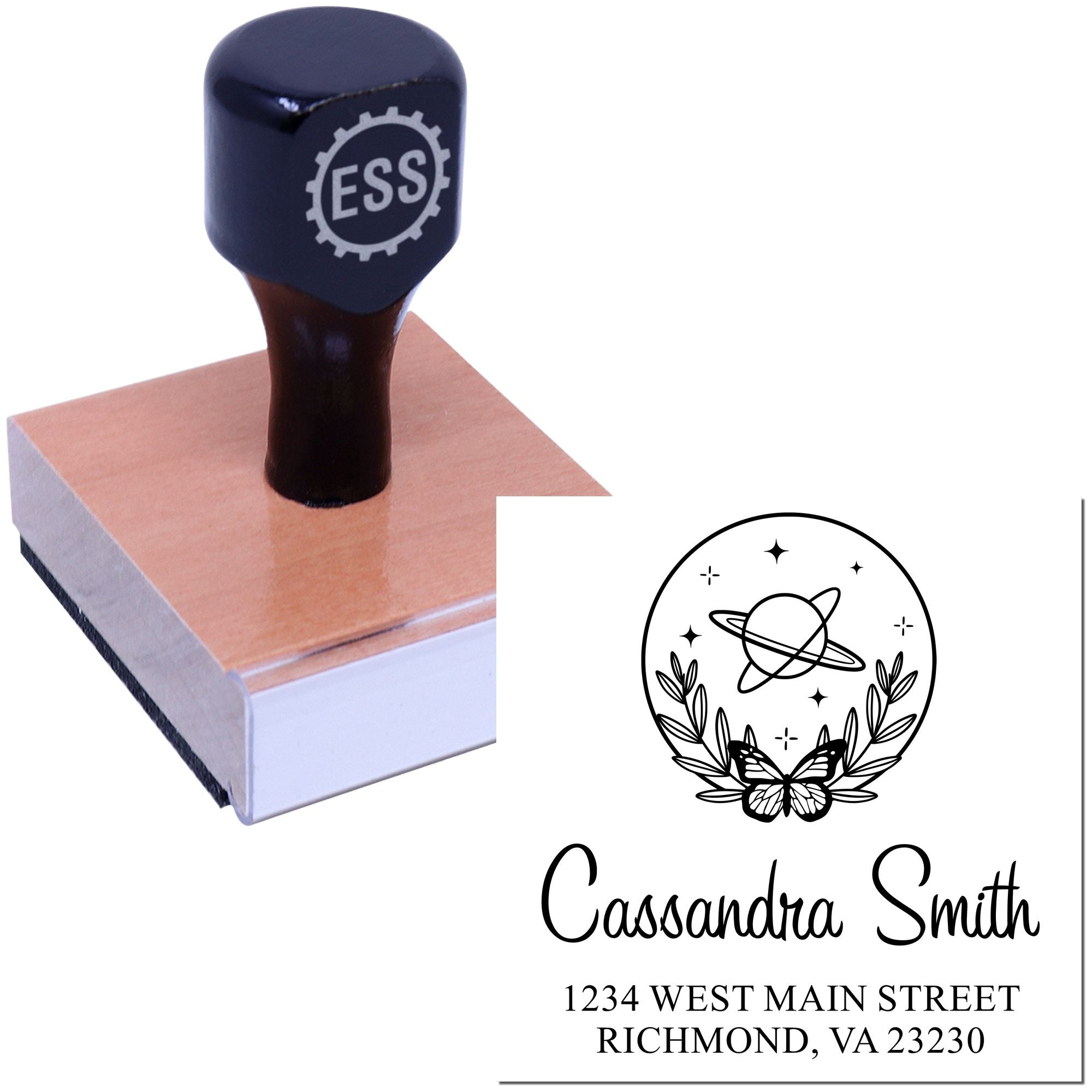 Lovely Planet Customized Return Address Stamper - Engineer Seal Stamps