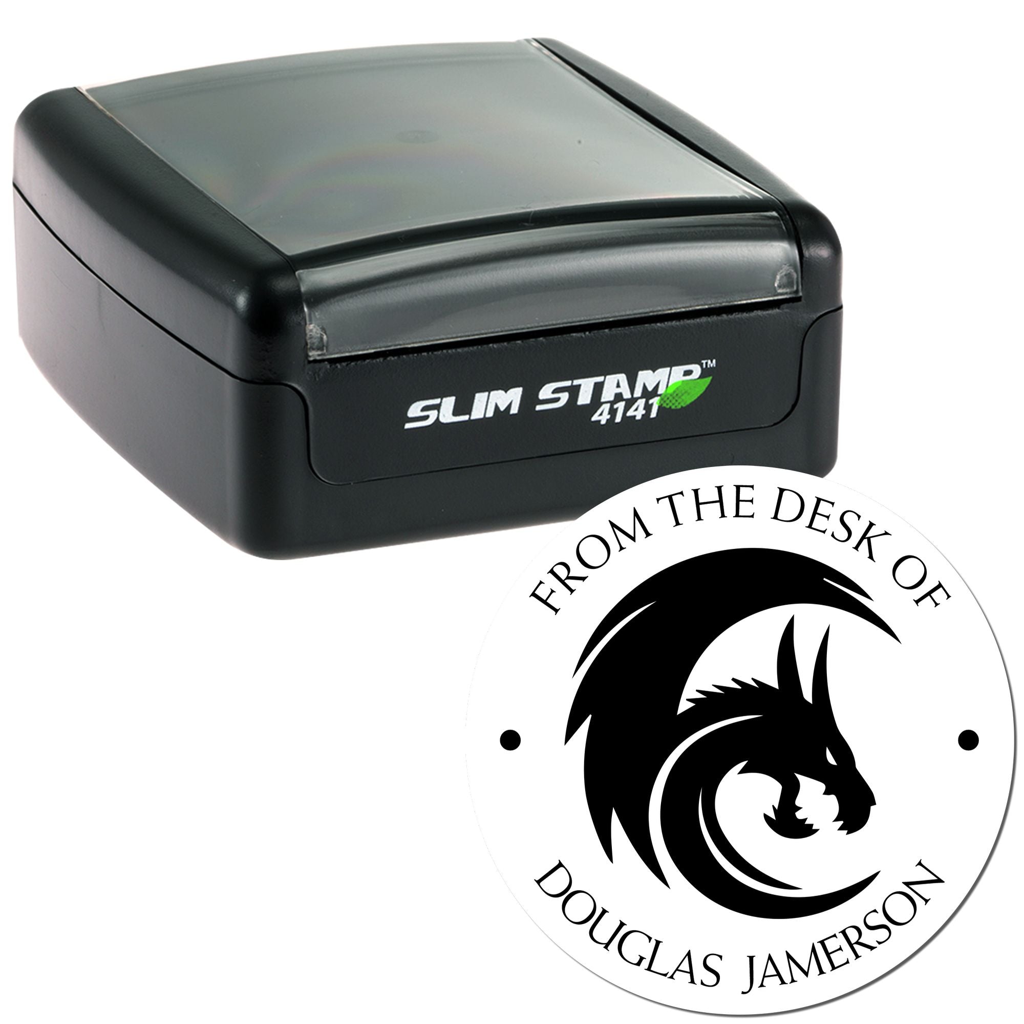 Pre-Inked Flame Whisker Personalized Love It Stamper - Engineer Seal Stamps