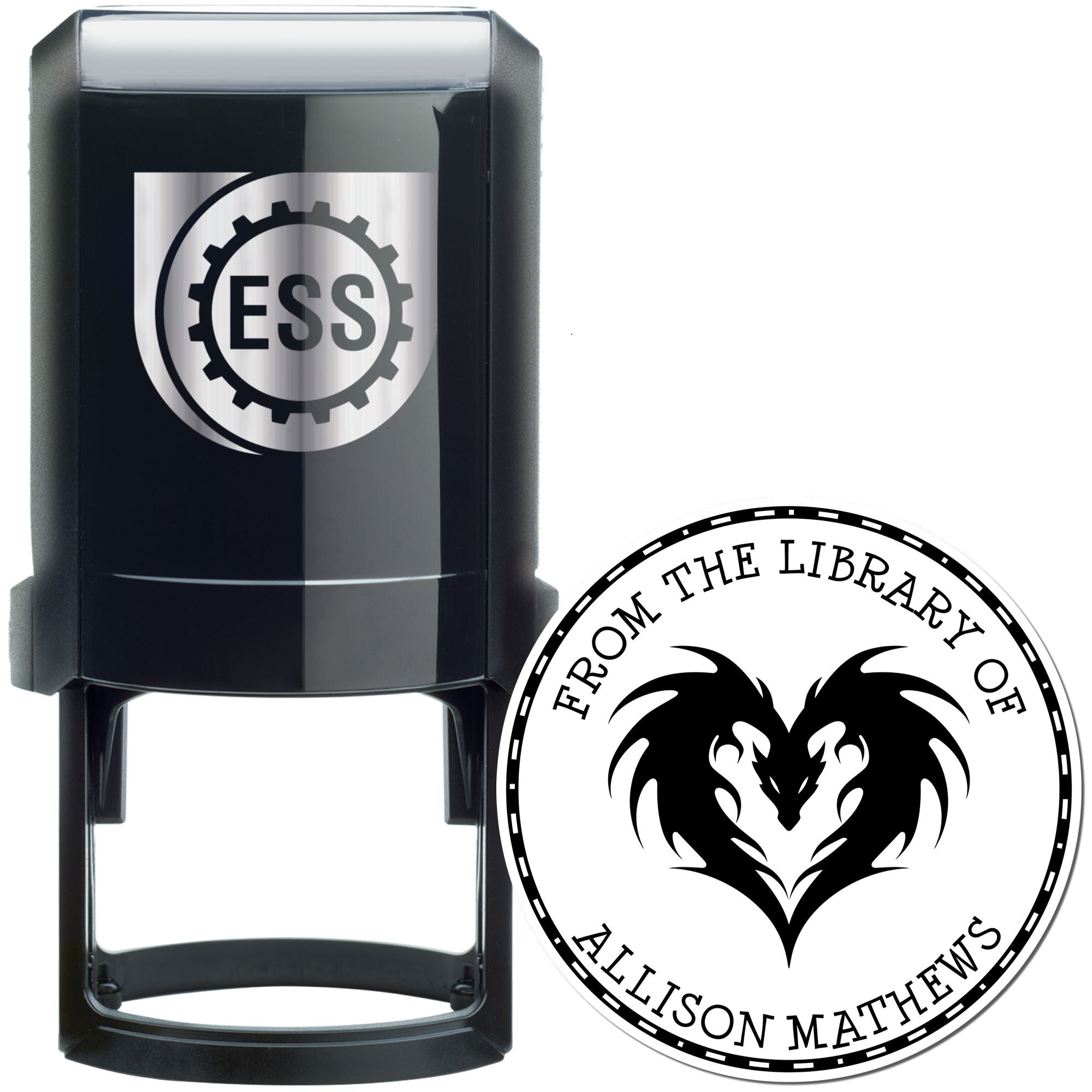 Self-Inking Mystic Wind Custom Made Book Stamp - Engineer Seal Stamps