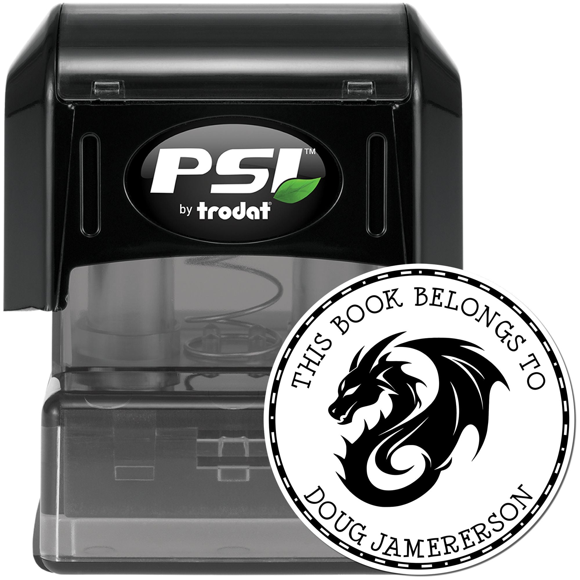 PSI Pre-Inked Glimmer Glide Custom Made Read It Love It Stamper - Engineer Seal Stamps