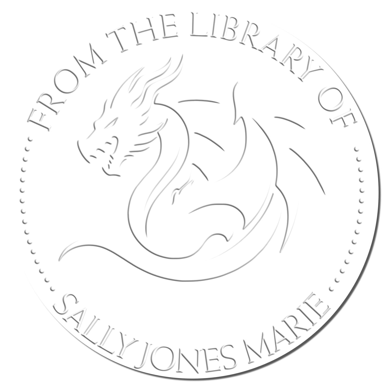 Hybrid Thunder Tail Personalized Bookplate Paper Embosser - Engineer Seal Stamps