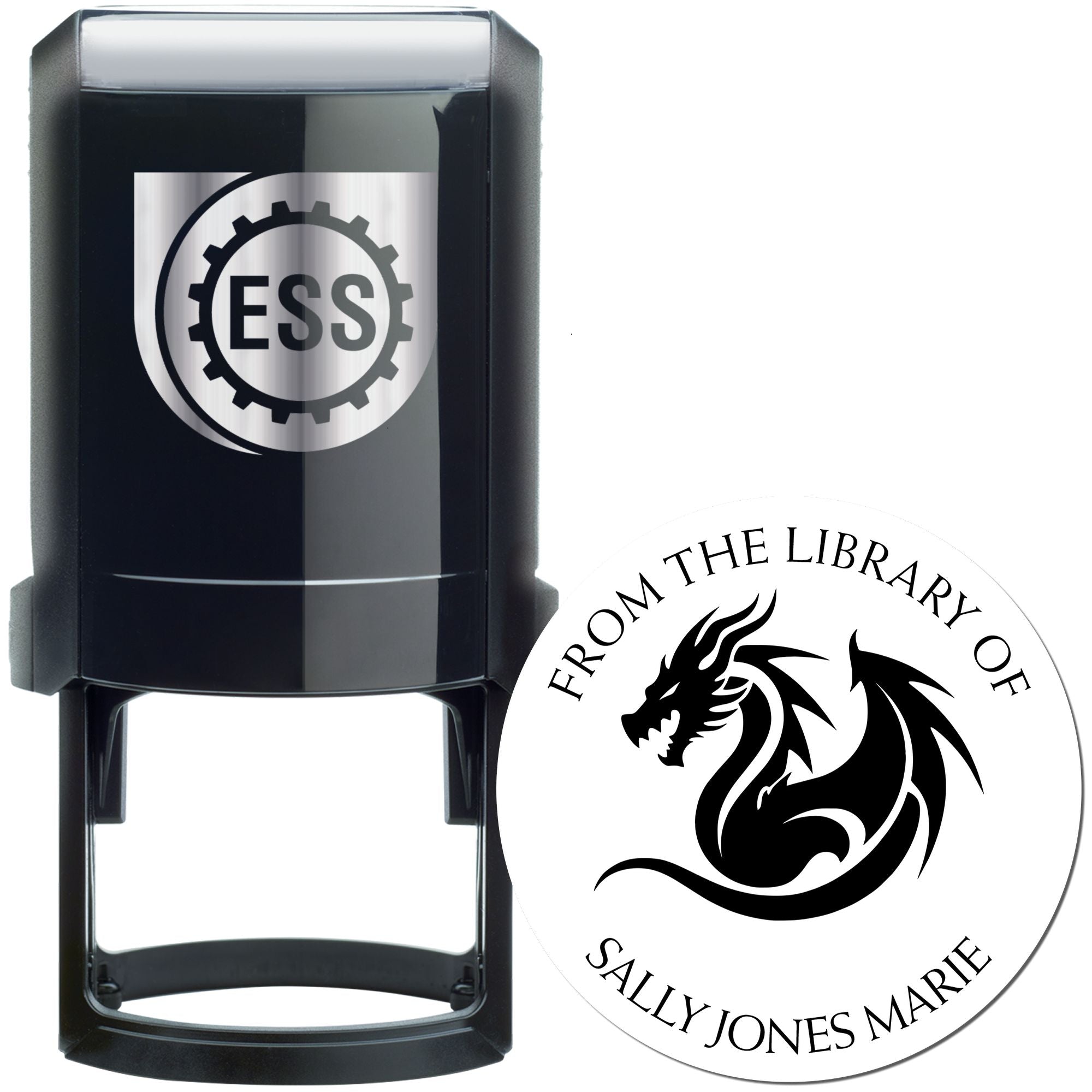 Self-Inking Thunder Tail Custom Made Book Belongs to Stamp - Engineer Seal Stamps