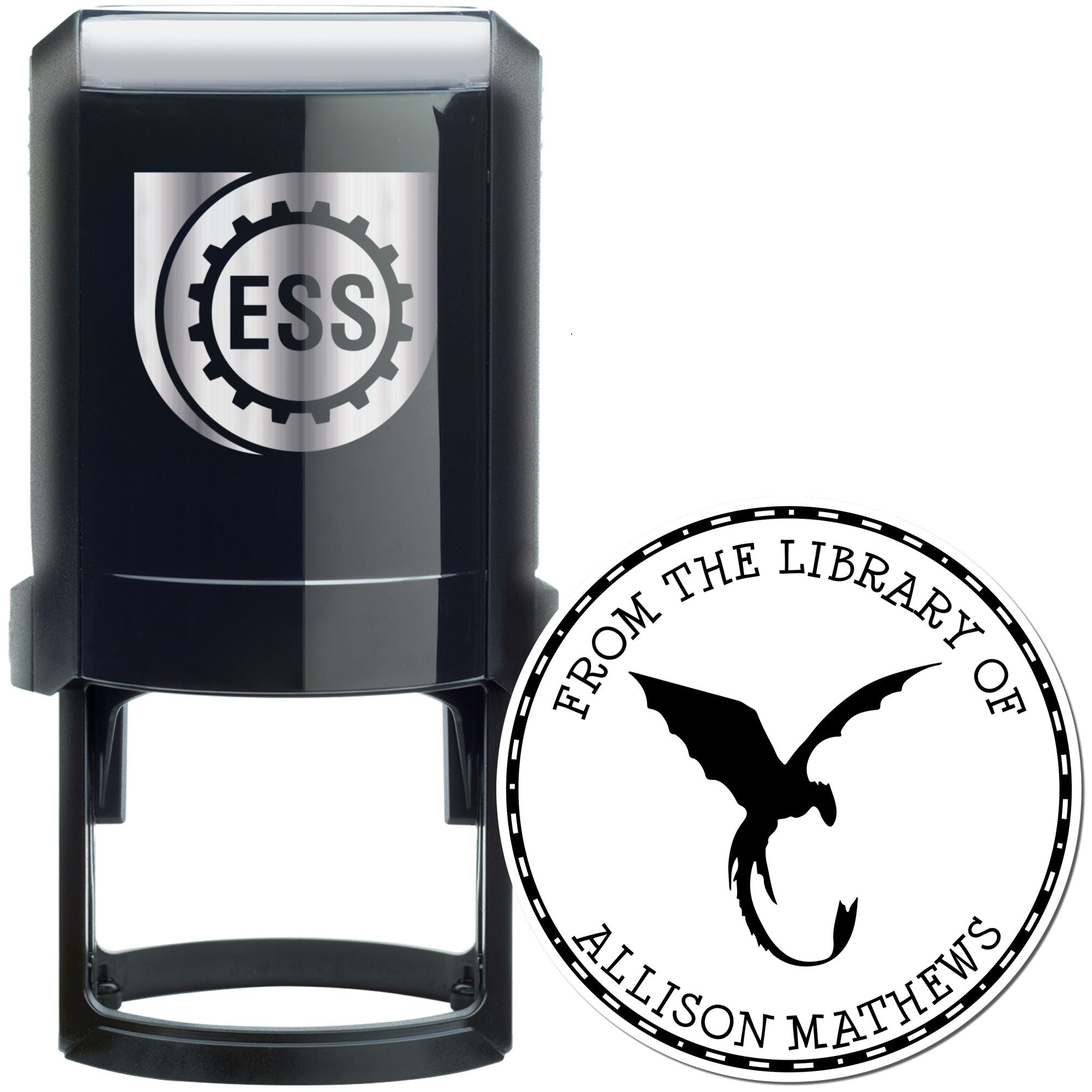Self-Inking Frost Breath Custom Made Book Library Stamp - Engineer Seal Stamps