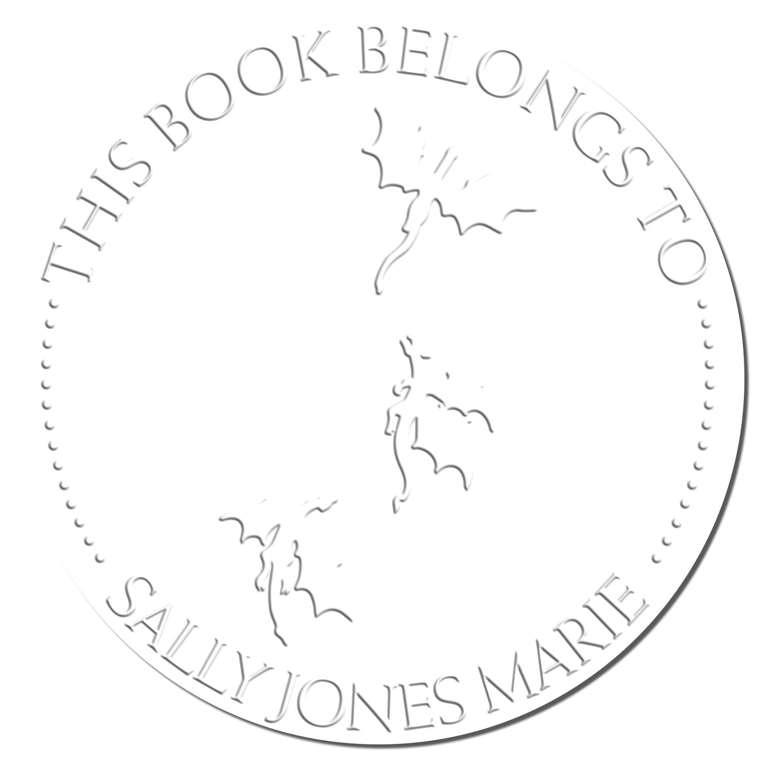 Soft Nebula Nest Personalized Book Library Embossing Seal